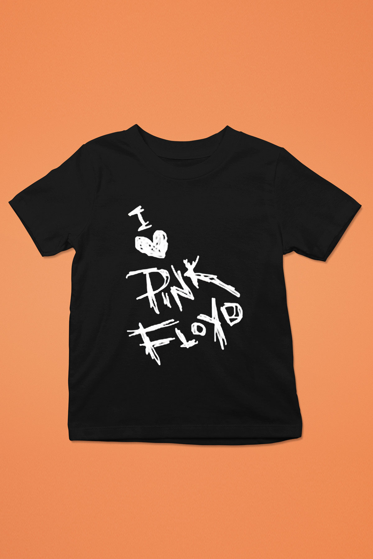Pink Floyd Baskılı Siyah Unisex Çocuk Tişört