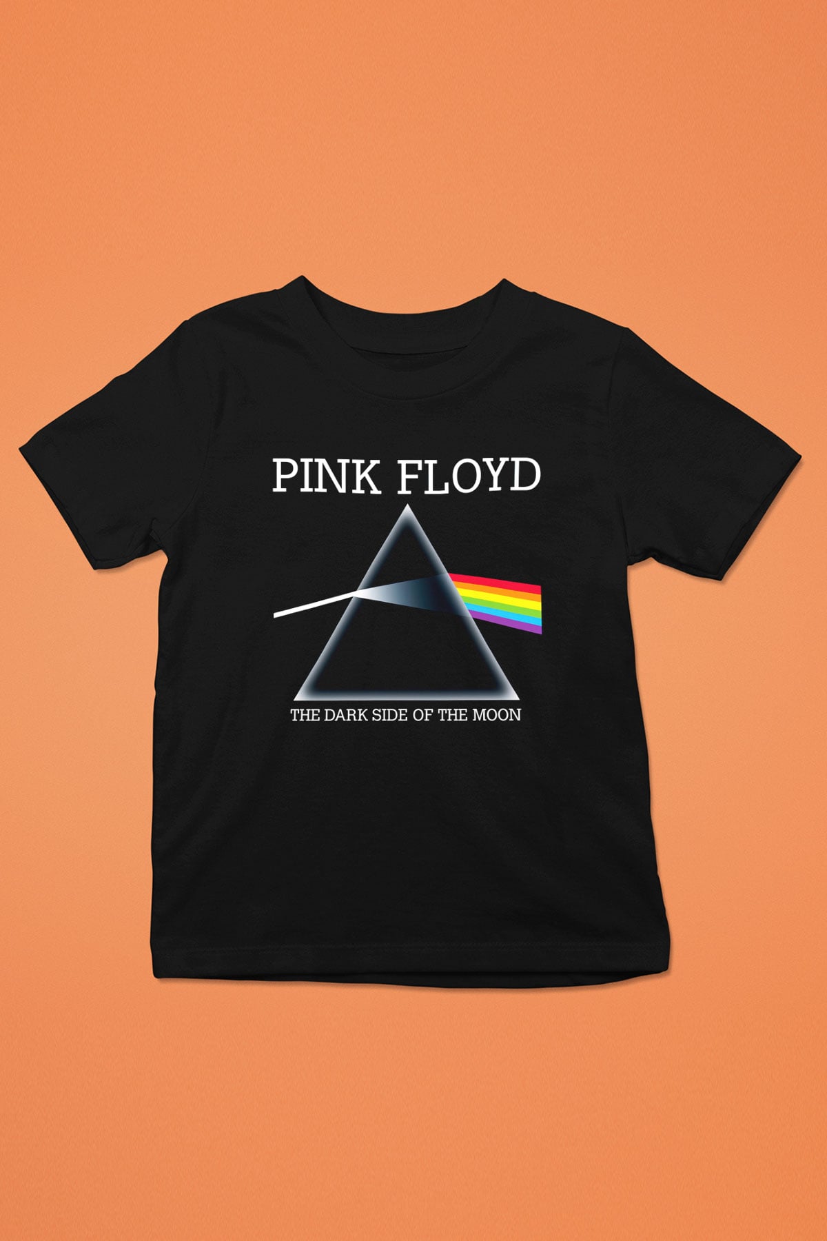 Pink Floyd Baskılı Siyah Unisex Çocuk Tişört