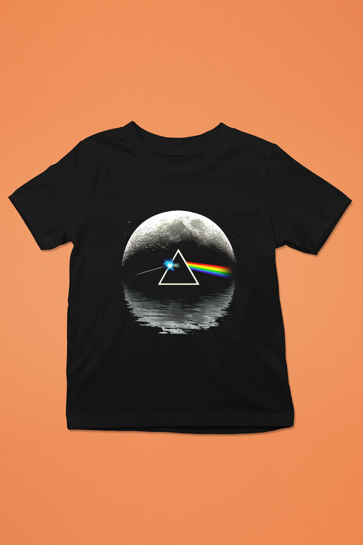 Pink Floyd Baskılı Siyah Unisex Çocuk Tişört