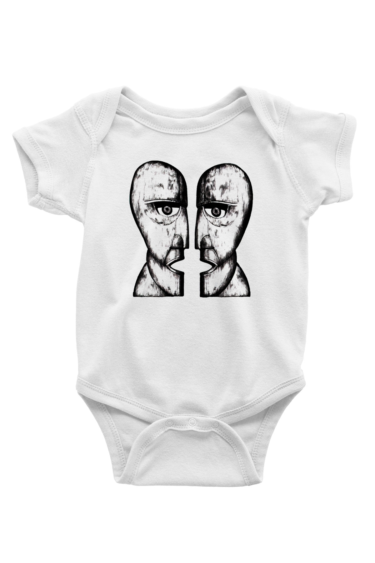 Pink Floyd Beyaz Bebek Body - Zıbın