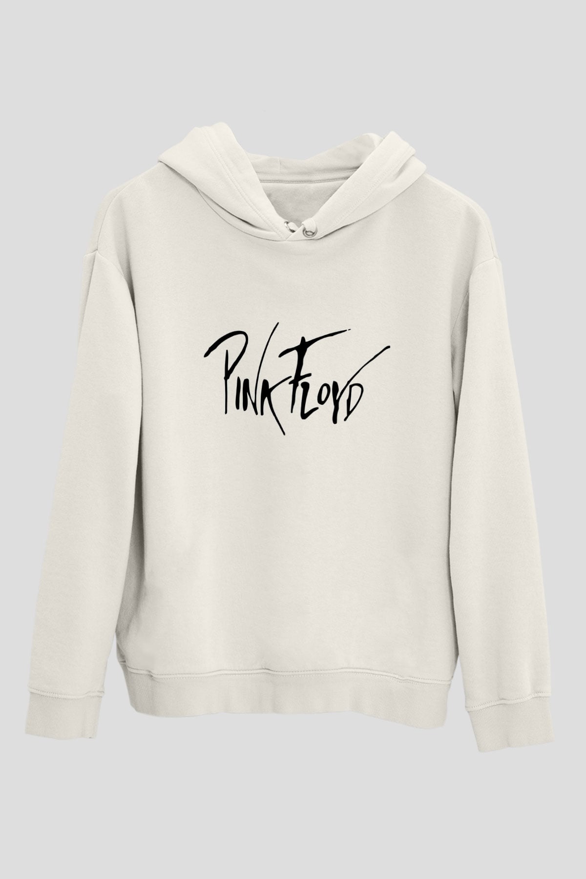 Pink Floyd Beyaz Unisex Kapşonlu Sweatshirt