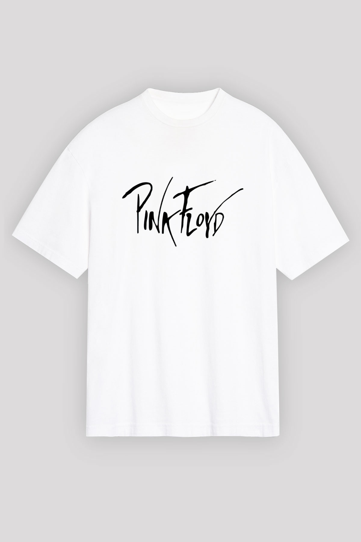 Pink Floyd Beyaz Unisex Oversize Tişört T-Shirt