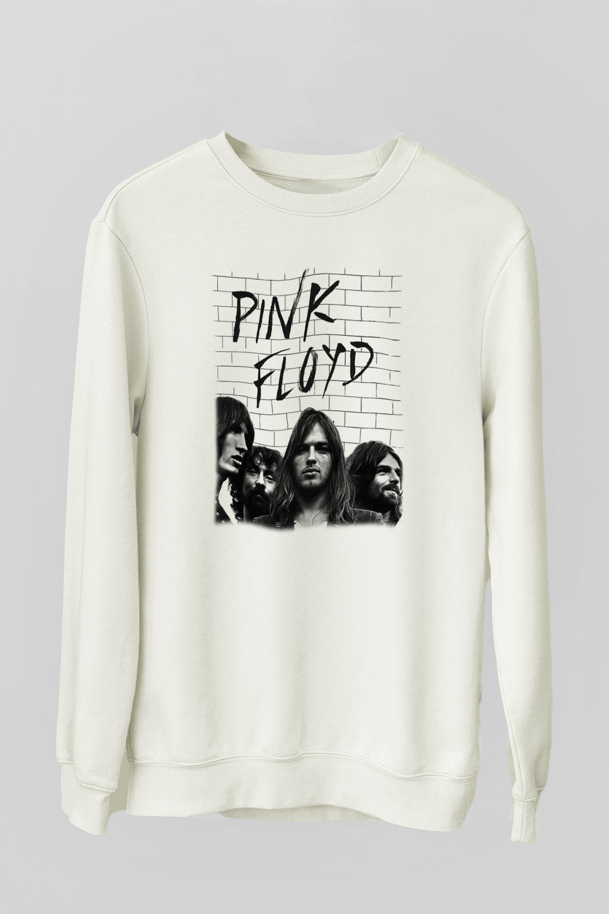 Pink Floyd Beyaz Unisex Sweatshirt