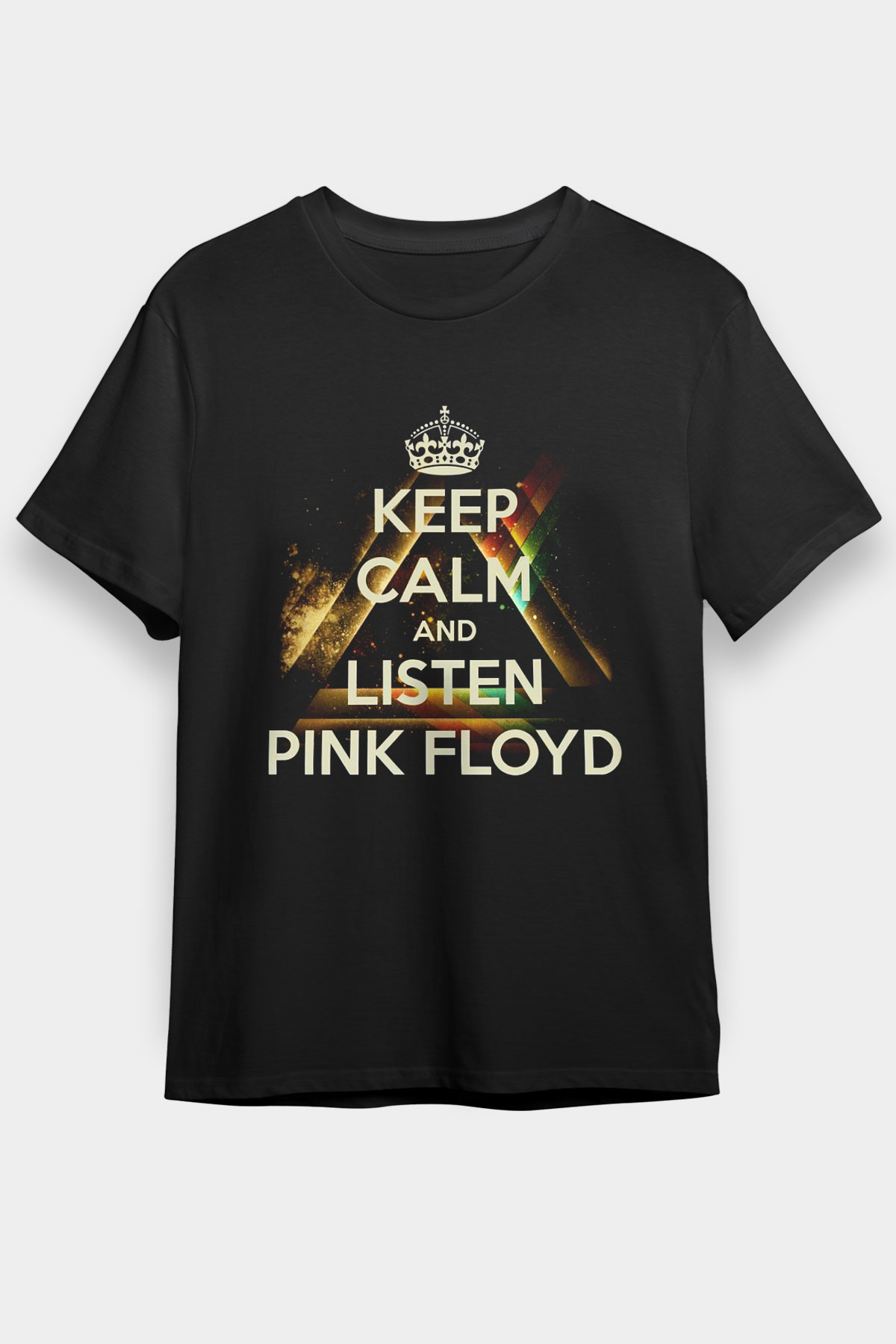 Pink Floyd Keep Calm And Listen Black Unisex Tee - STREETWEAR