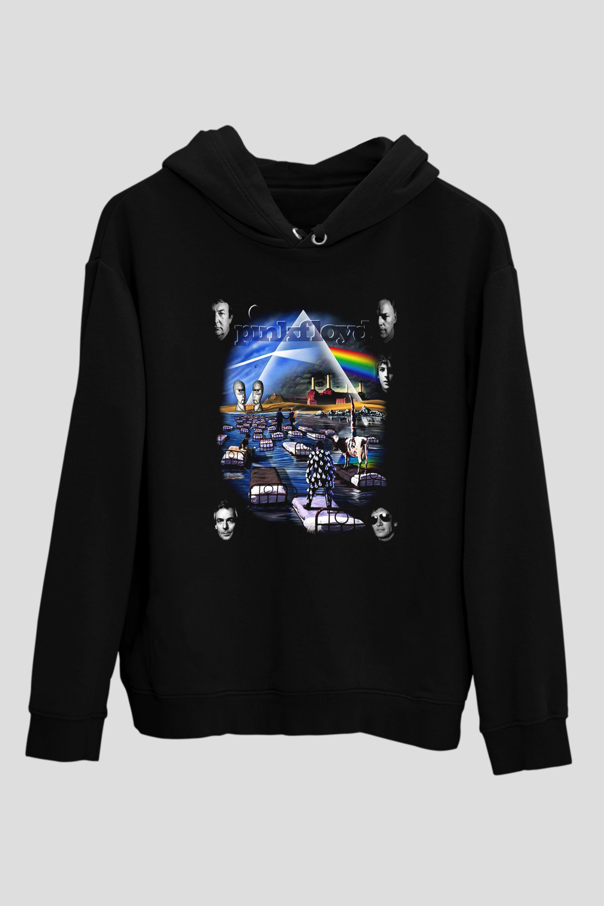 Pink Floyd Siyah Unisex Hoodie