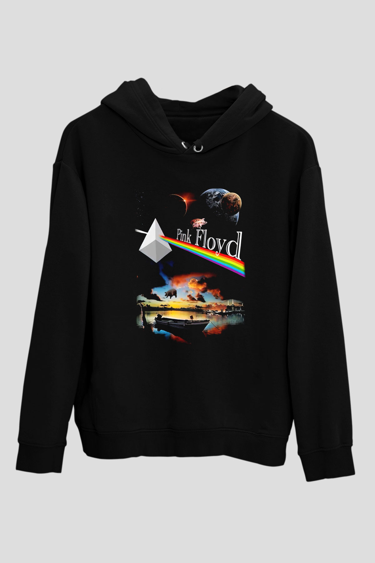 Pink Floyd Siyah Unisex Hoodie