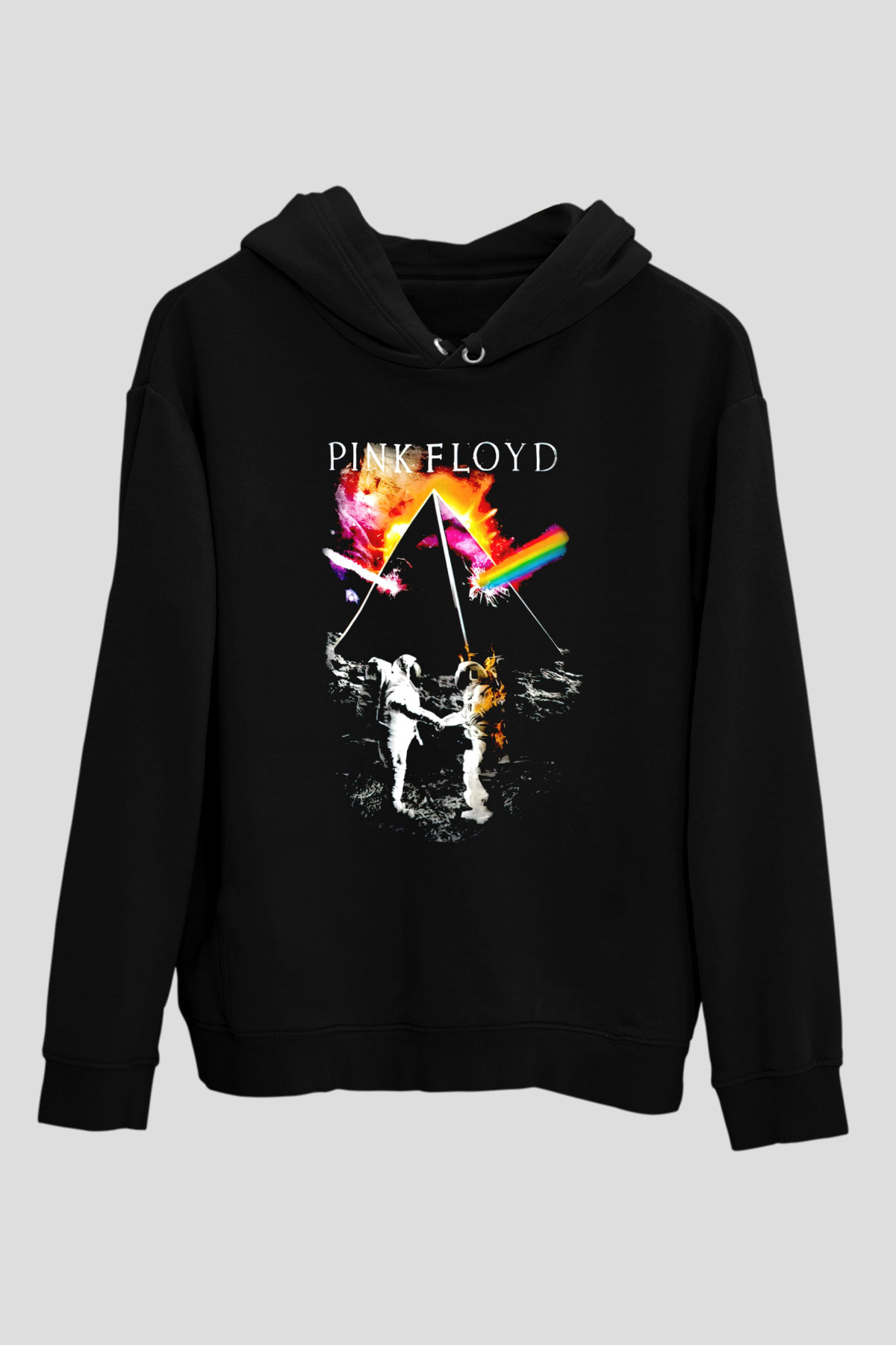 Pink Floyd Siyah Unisex Kapüşonlu Sweatshirt