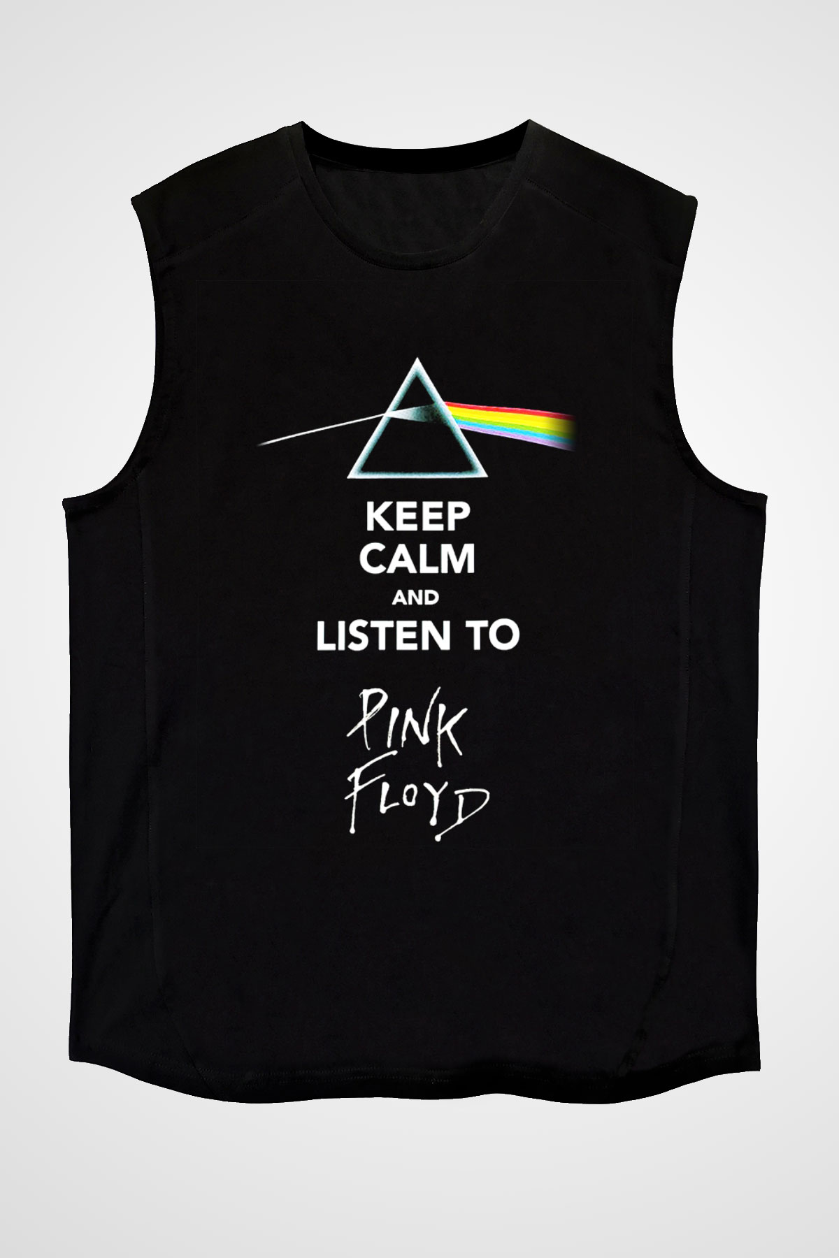 Pink Floyd Siyah Unisex Kolsuz Tişört