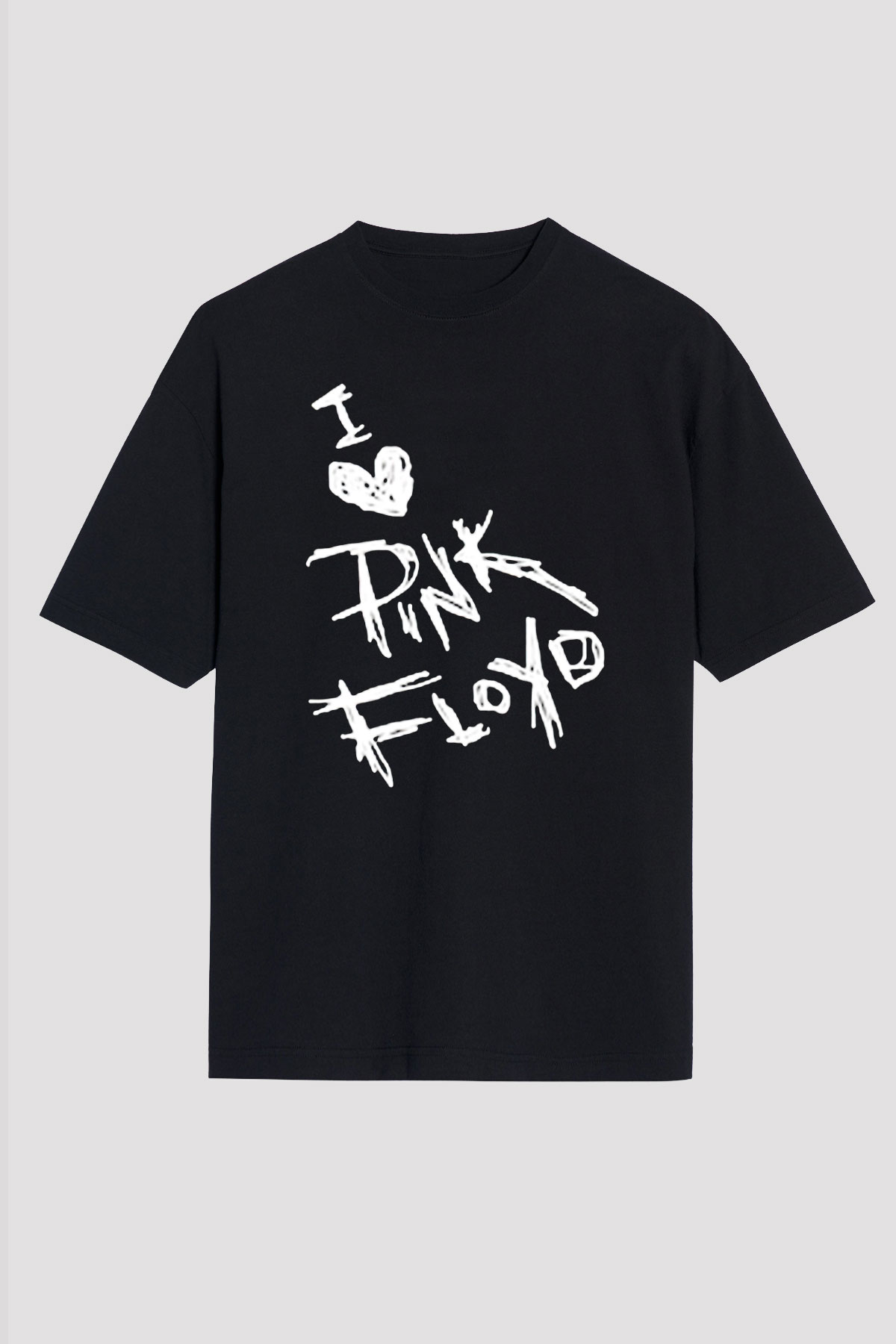 Pink Floyd Siyah Unisex Oversize Tişört T-Shirt