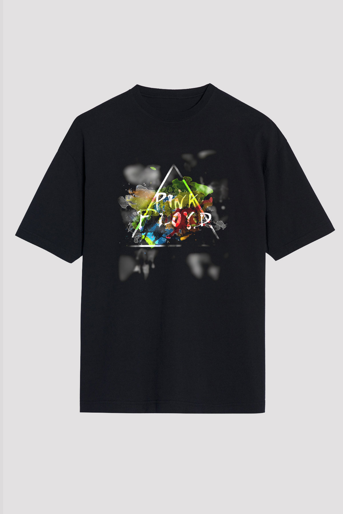 Pink Floyd Siyah Unisex Oversize Tişört T-Shirt