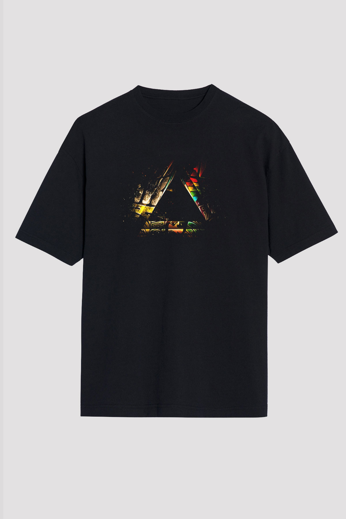Pink Floyd Siyah Unisex Oversize Tişört T-Shirt