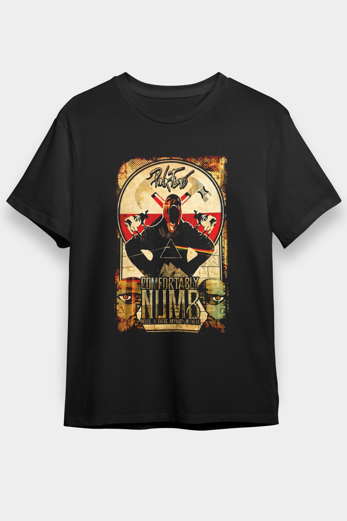 Pink Floyd Siyah Unisex Tişört T-Shirt - TişörtFabrikası