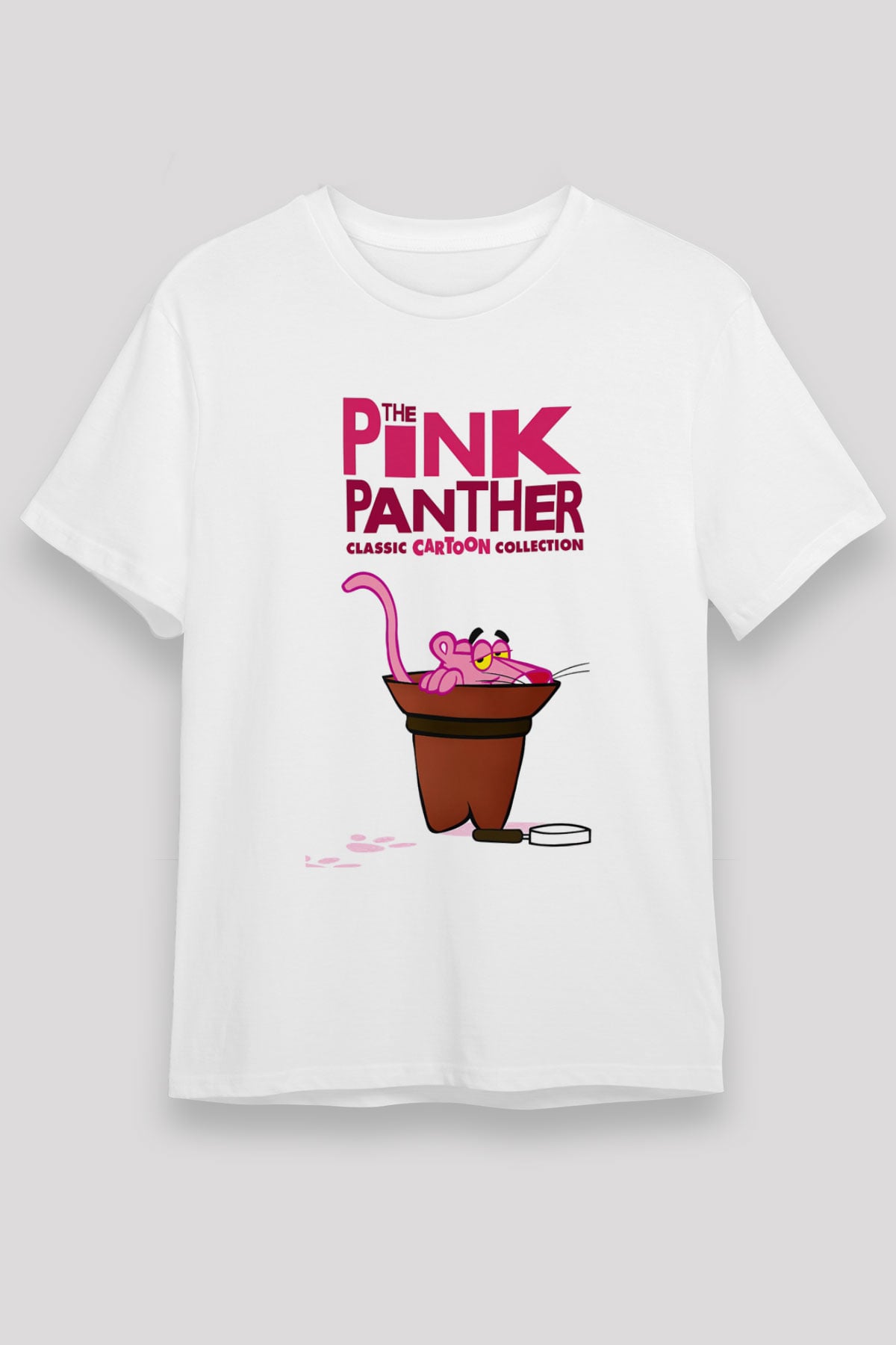 Pink Panther Beyaz Unisex Tişört