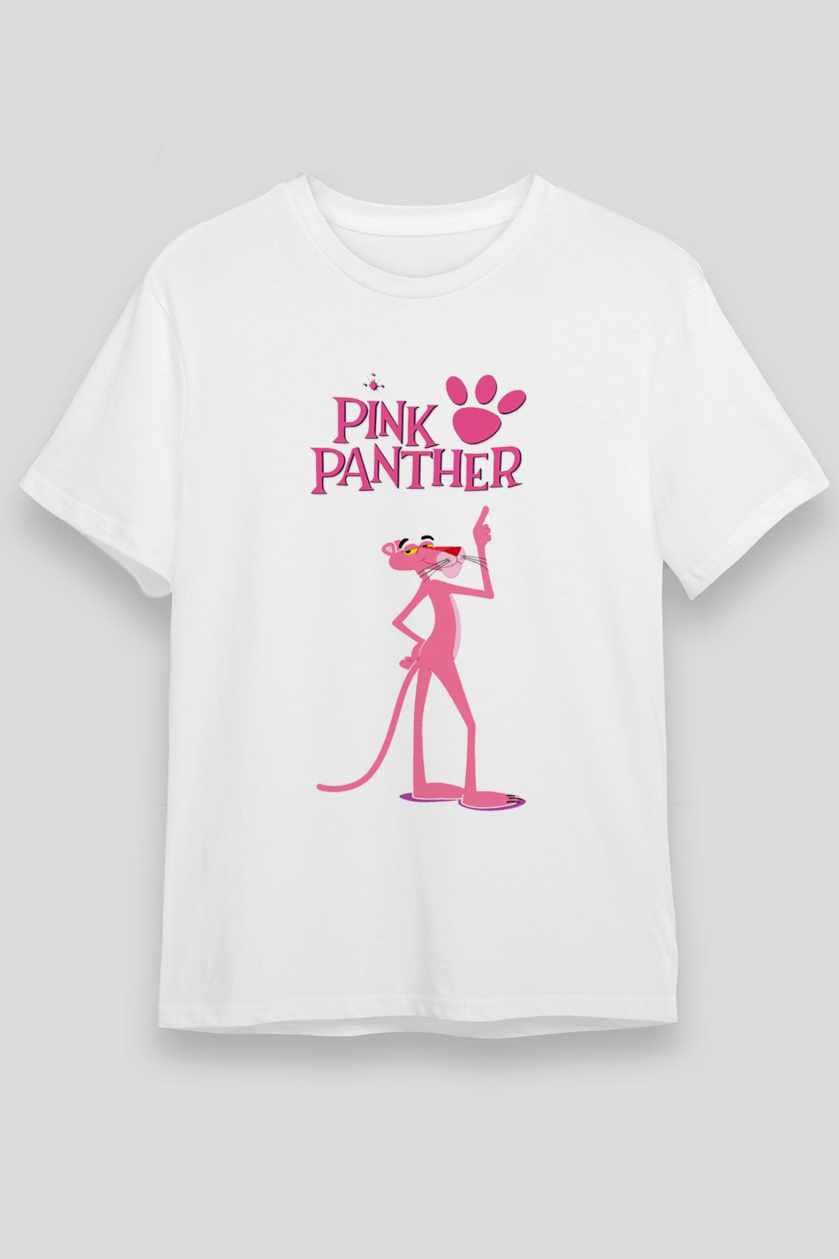 Pink Panther Beyaz Unisex Tişört
