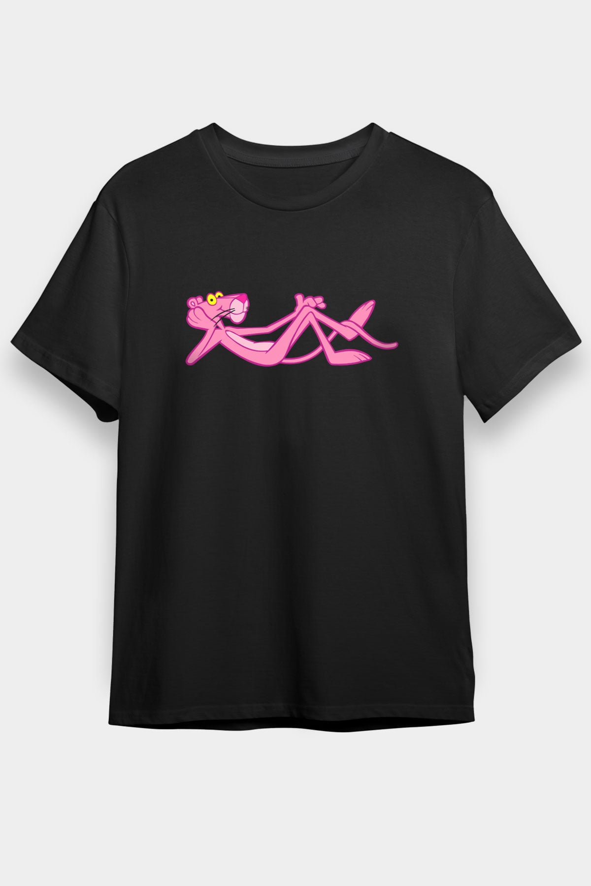 Pink Panther Siyah Unisex Tişört