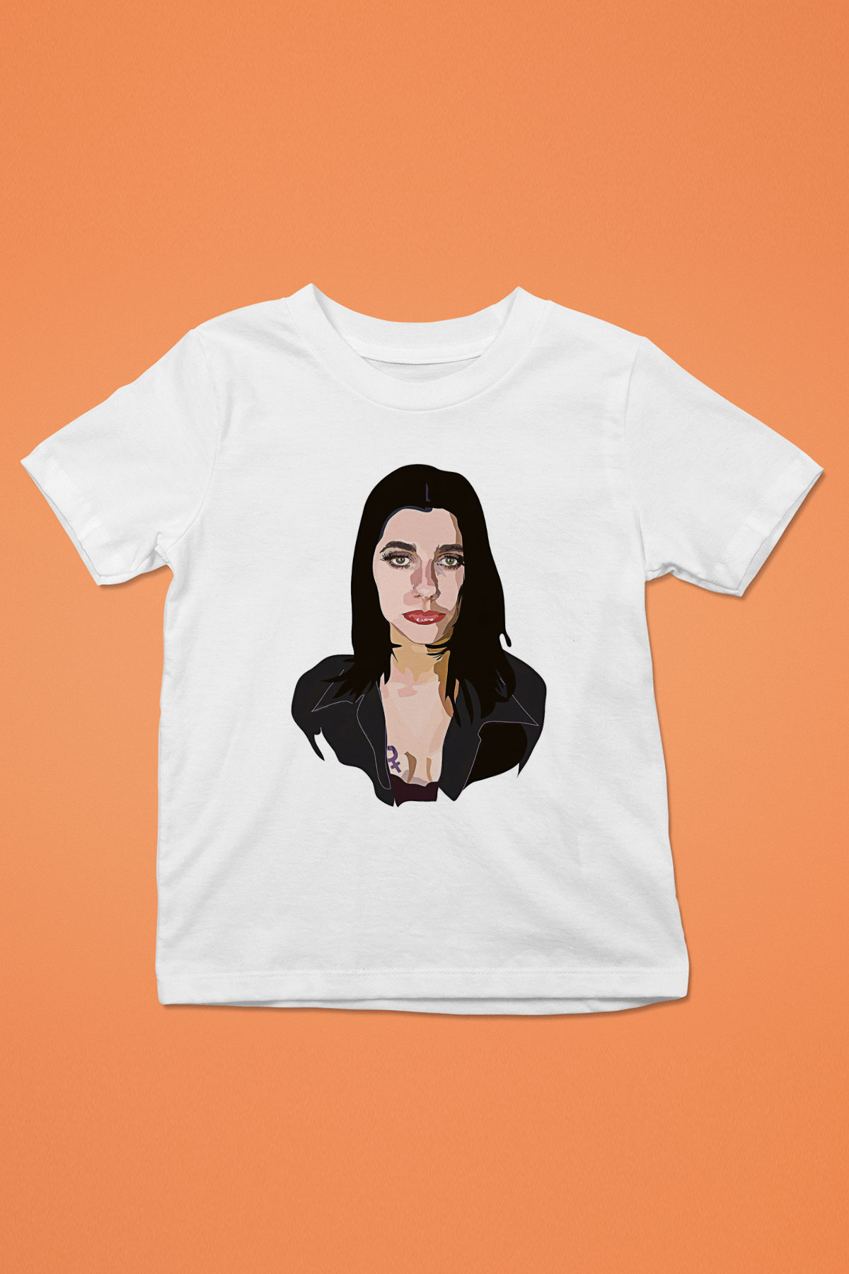 Pj Harvey Baskılı Beyaz Unisex Beyaz Çocuk Tişört - Tshirt
