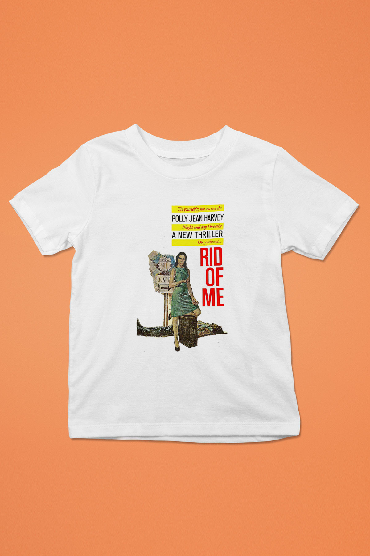 Pj Harvey Baskılı Beyaz Unisex Beyaz Çocuk Tişört - Tshirt