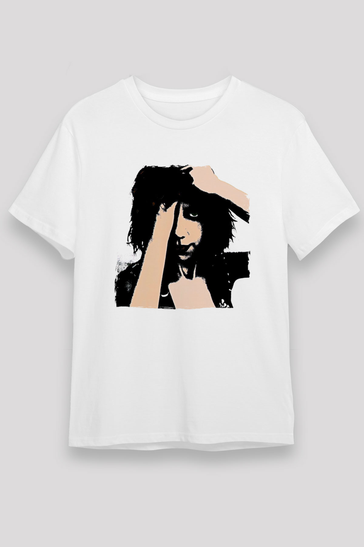 Pj Harvey Baskılı Unisex Beyaz Tişört - Tshirt