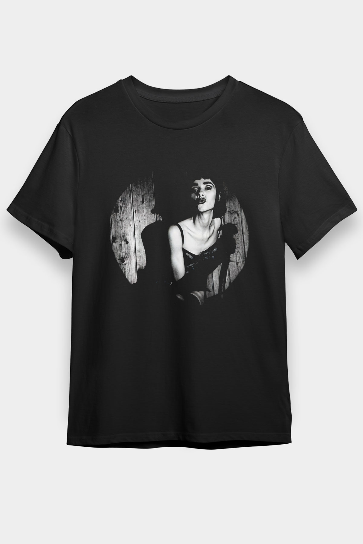 Pj Harvey Baskılı Unisex Siyah Tişört - Tshirt