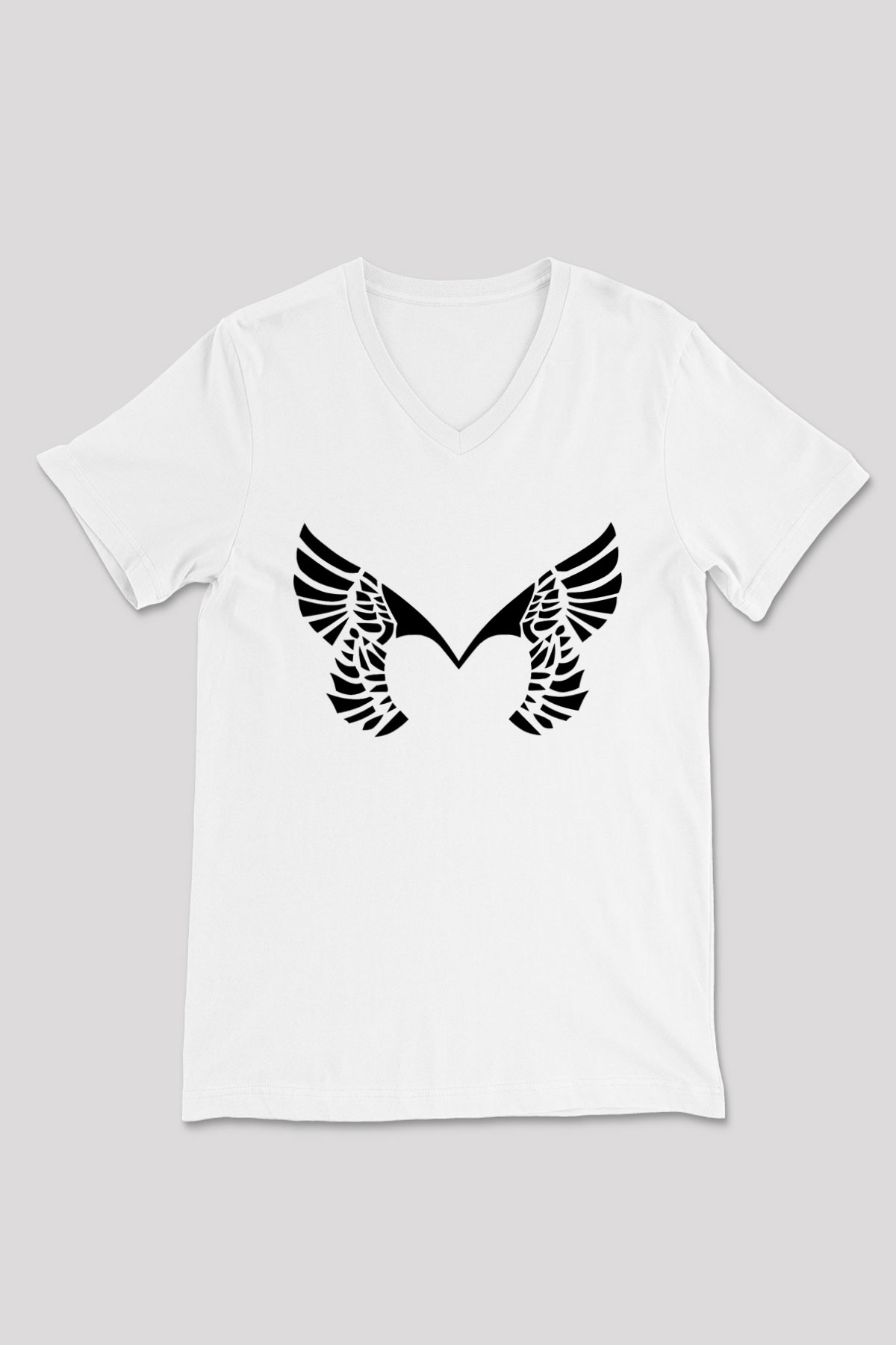 Placebo Beyaz Unisex V Yaka Tişört T-Shirt