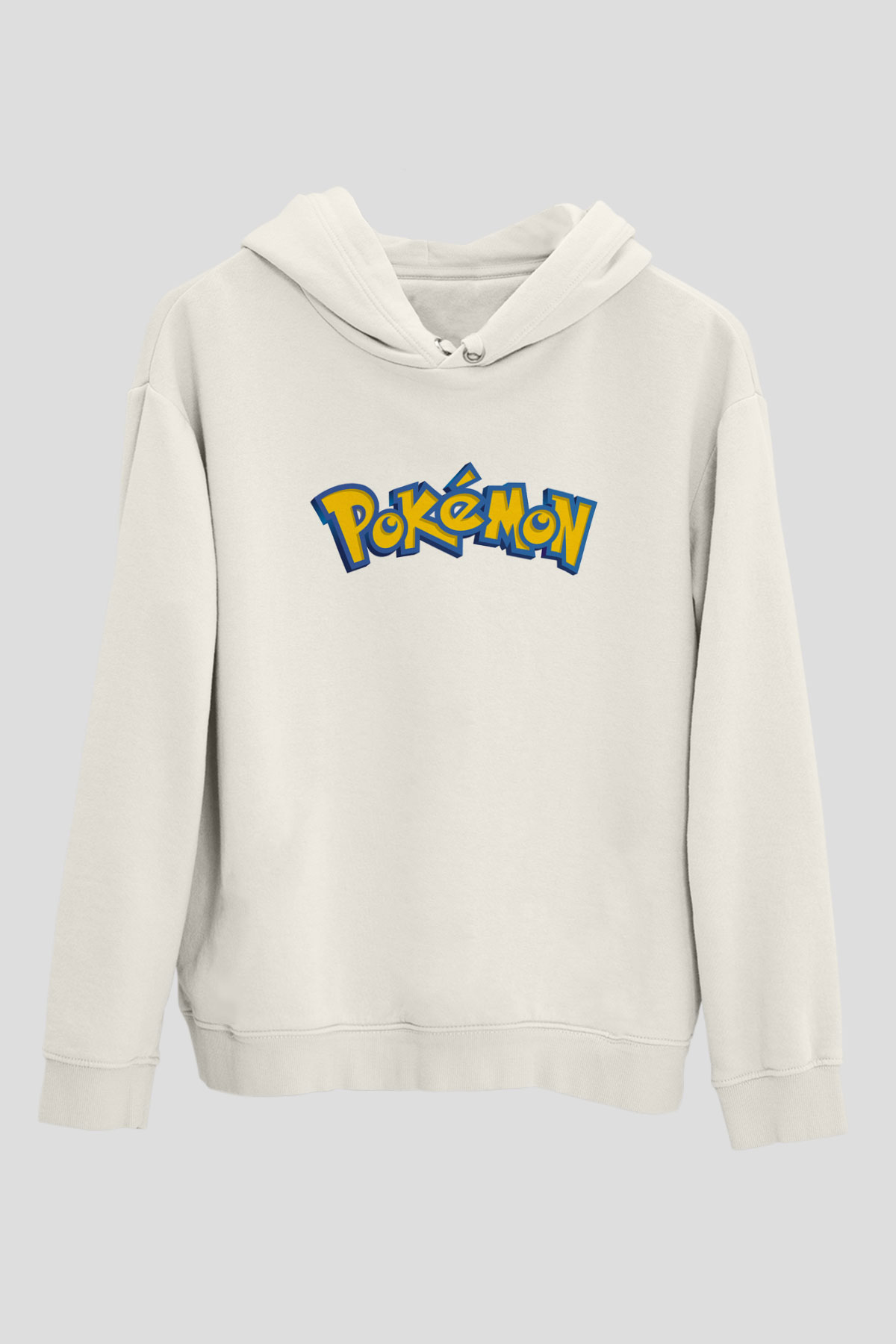 Pokemon Beyaz Unisex Hoodie