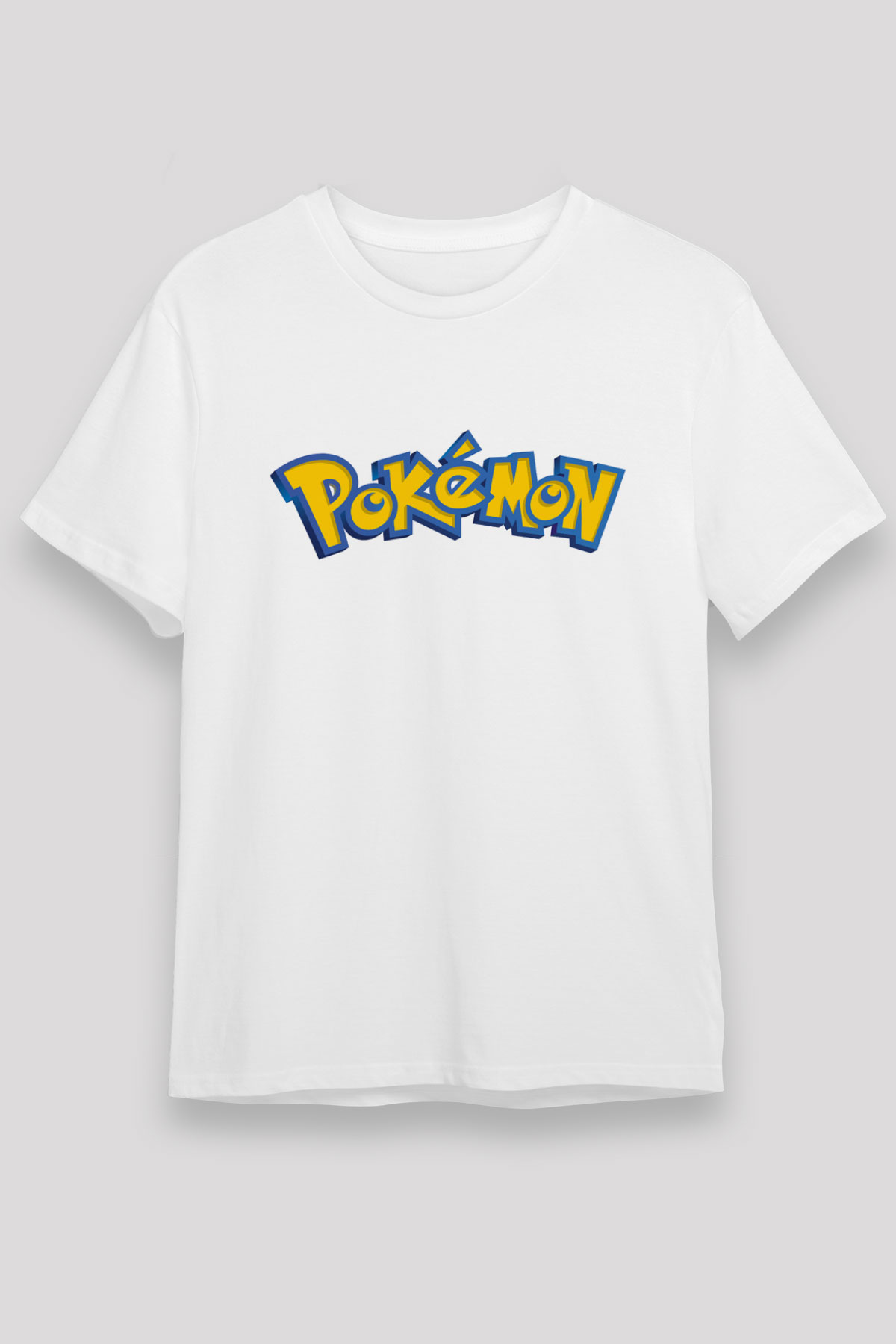 Pokemon Beyaz Unisex Tişört T-Shirt