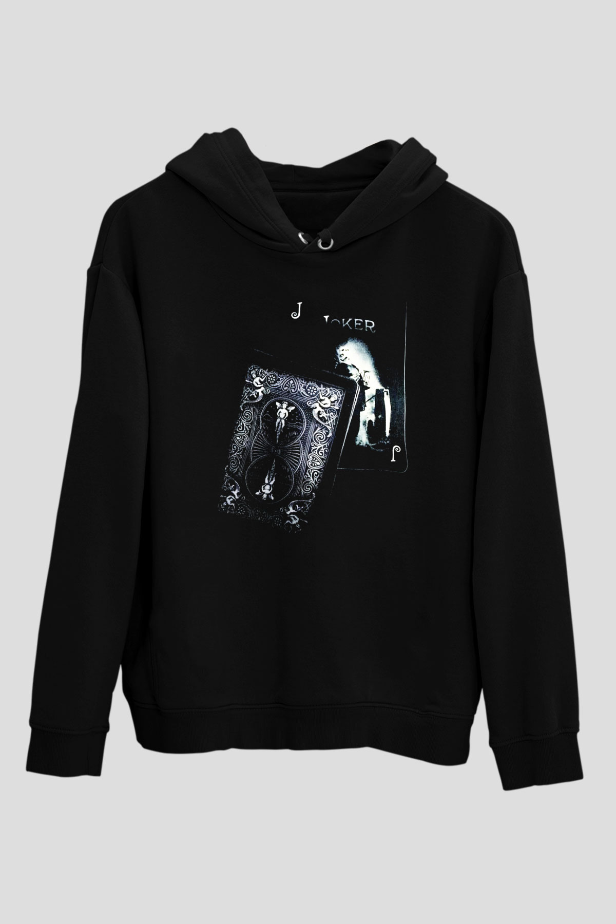 Poker Siyah Unisex Hoodie