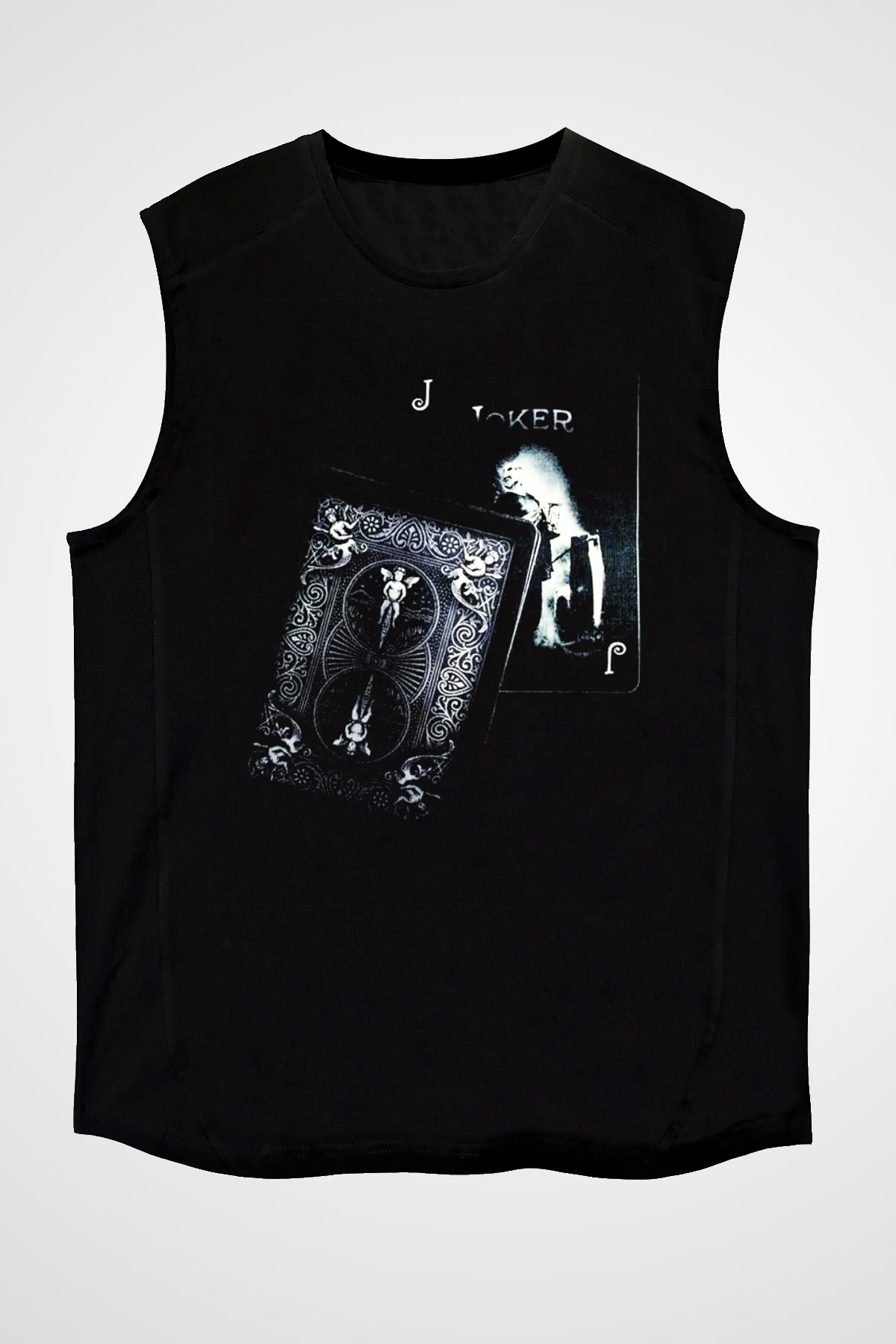 Poker Siyah Unisex Kolsuz Tişört