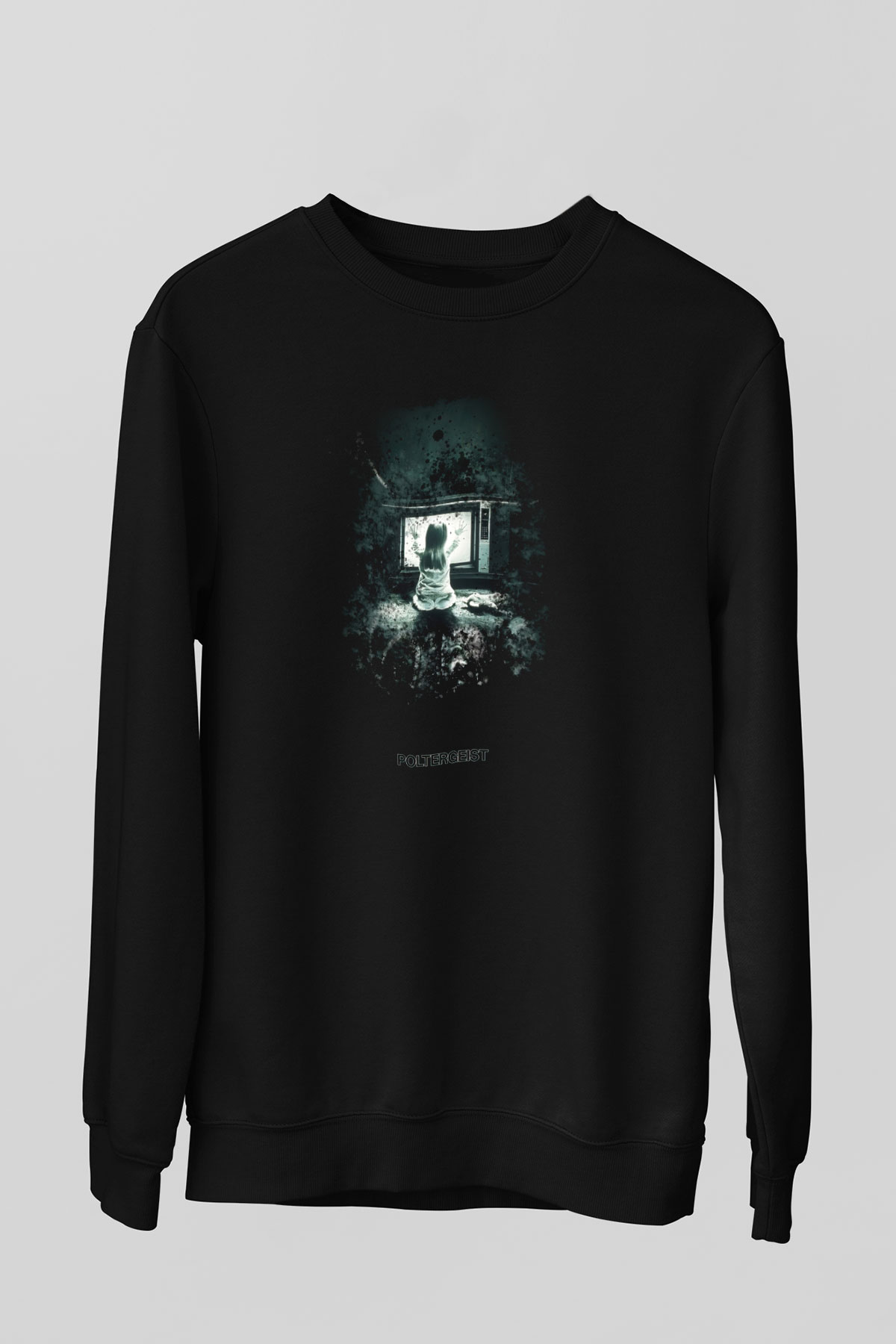 Poltergeist Siyah Unisex  Sweatshirt