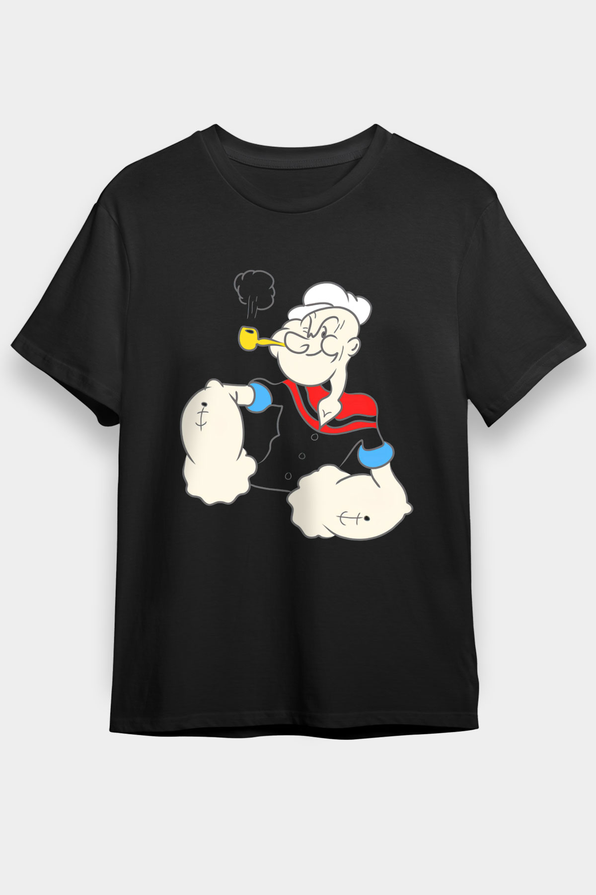 Popeye Siyah Unisex Tişört