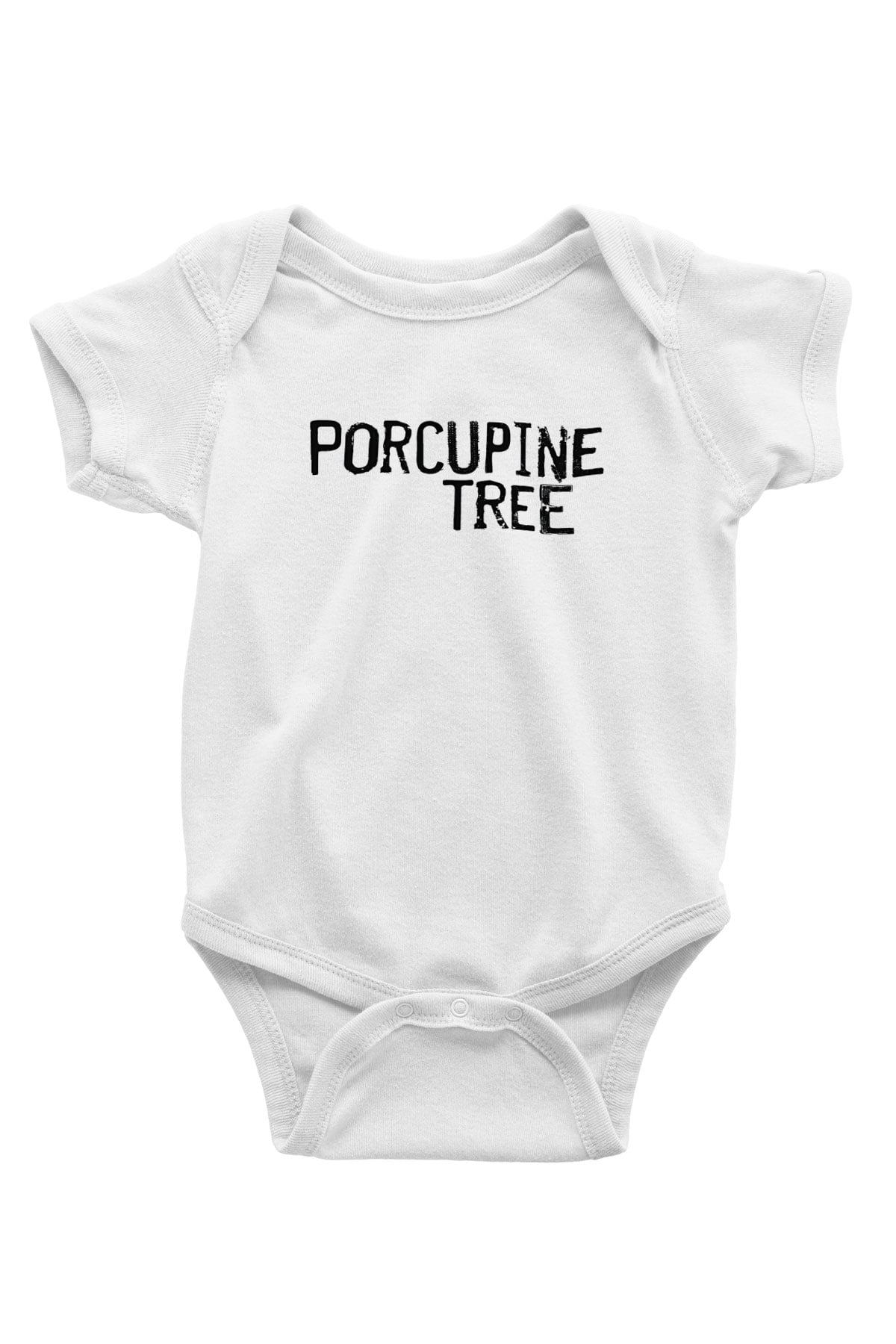 Porcupine Tree Baskılı Beyaz Unisex Bebek Body - Zıbın