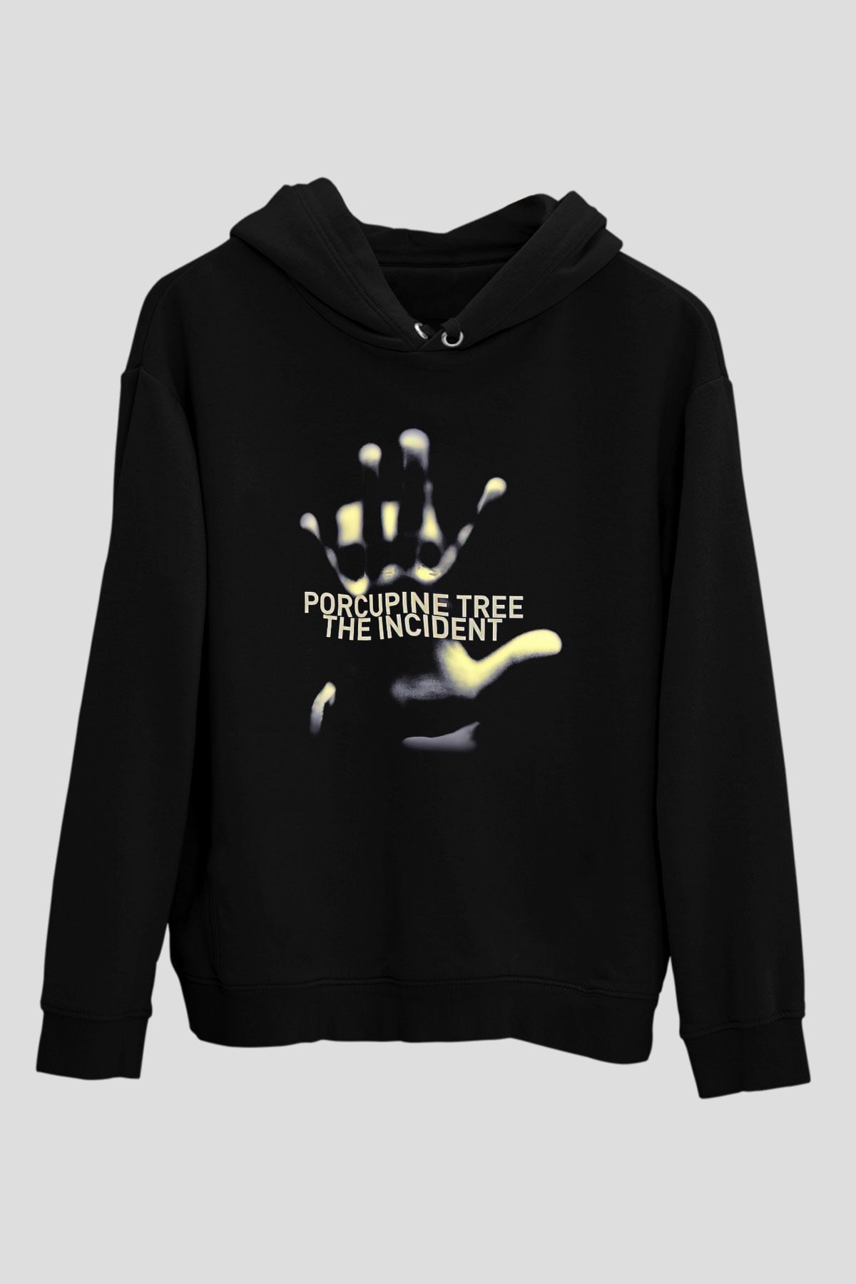 Porcupine Tree Baskılı Unisex Siyah Kapüşonlu Sweatshirt