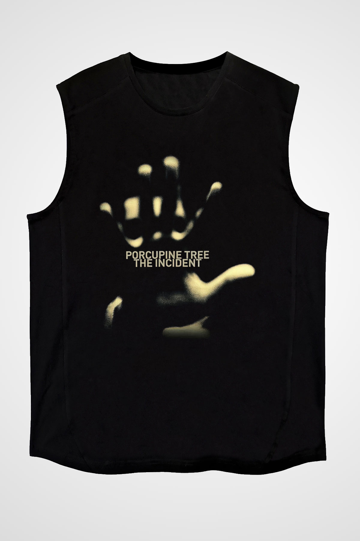Porcupine Tree Baskılı Unisex Siyah Kolsuz Tişört - Tshirt