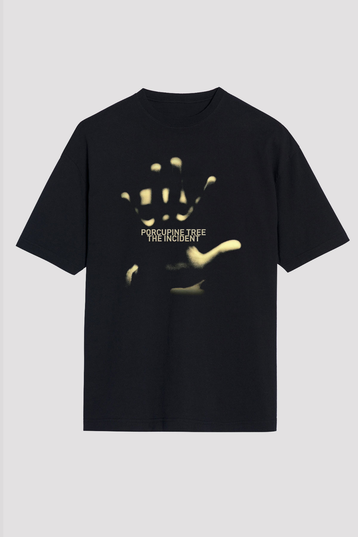 Porcupine Tree Baskılı Unisex Siyah Oversize Tişört - Tshirt