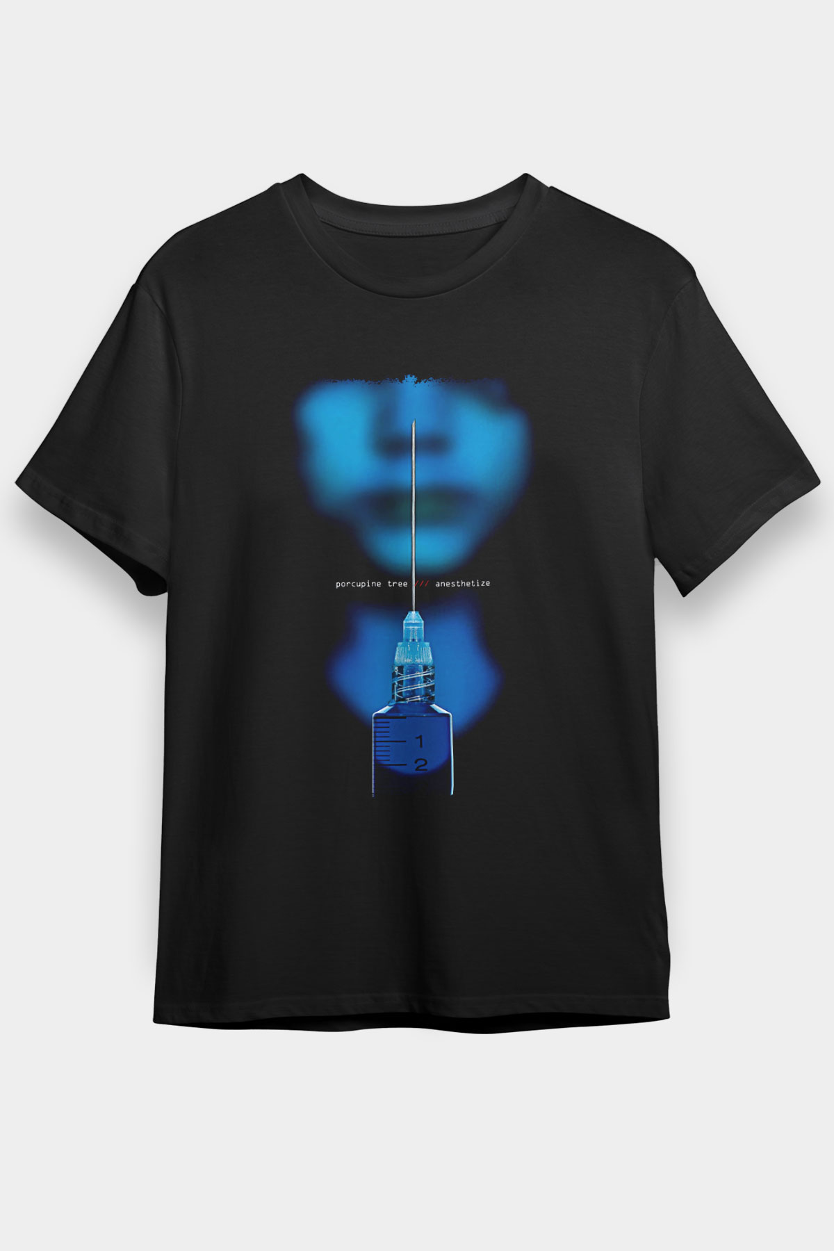 Porcupine Tree Baskılı Unisex Siyah Tişört - Tshirt
