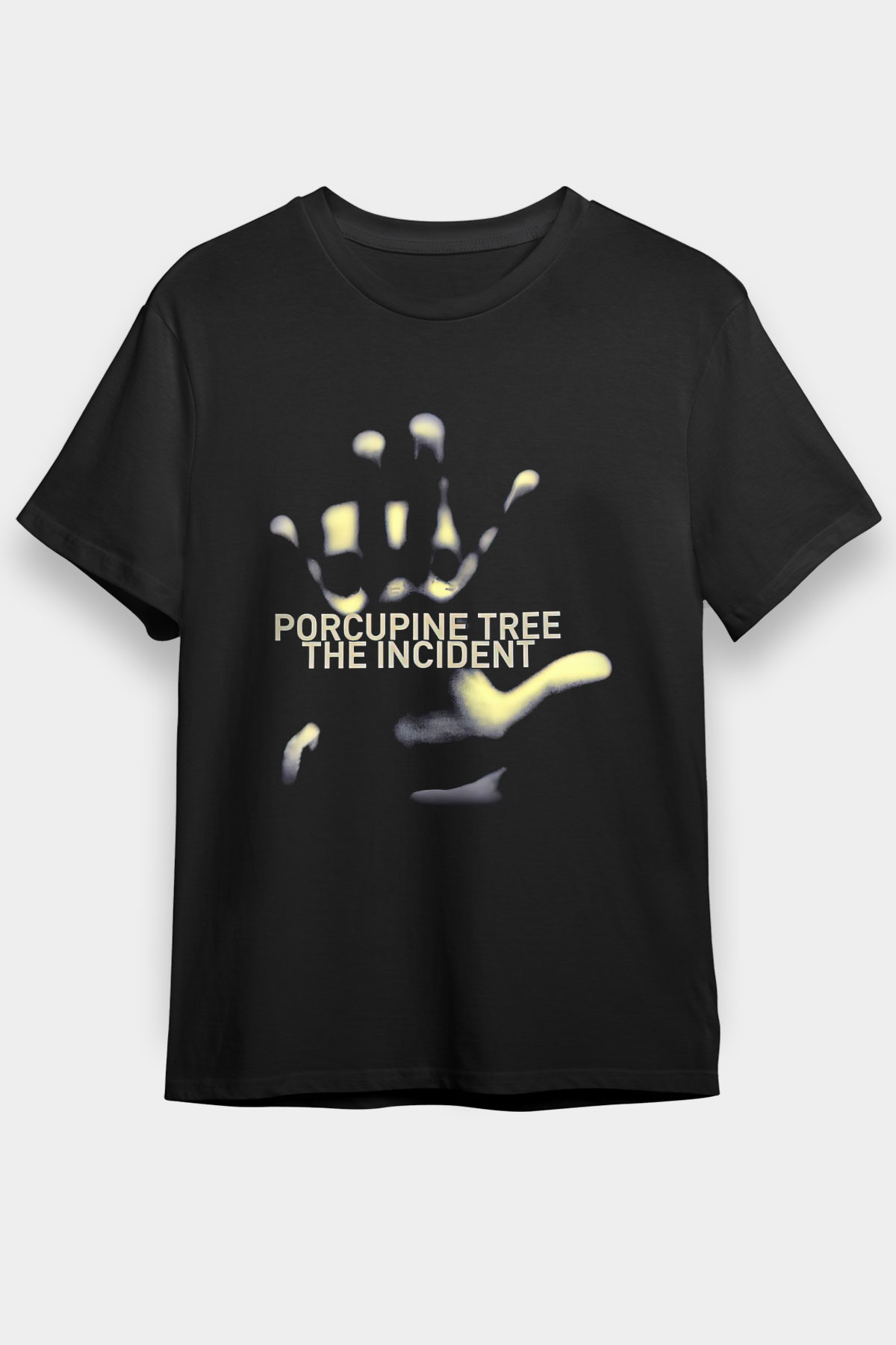 Porcupine Tree Baskılı Unisex Siyah Tişört - Tshirt
