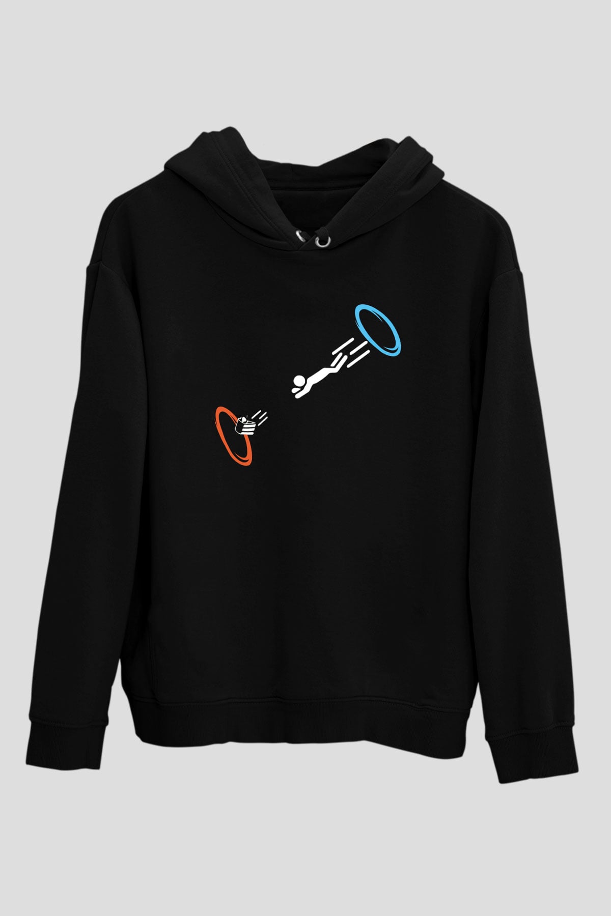 Portal Siyah Unisex Hoodie