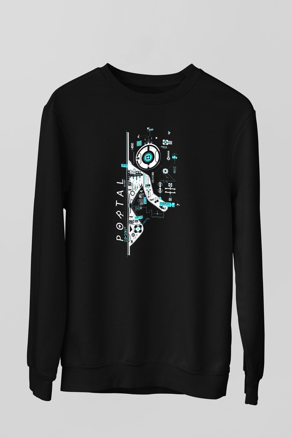 Portal Siyah Unisex Sweatshirt