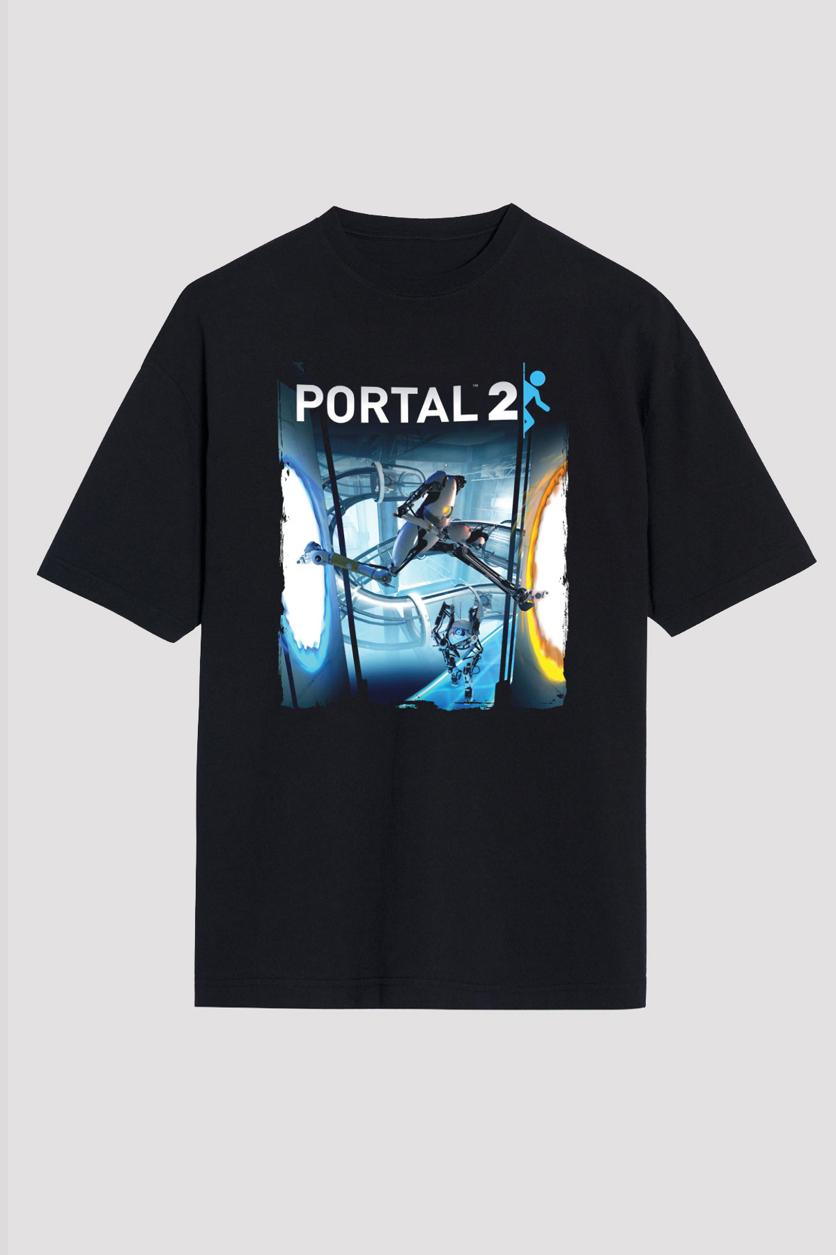 Portal Siyah Unisex Tişört T-Shirt