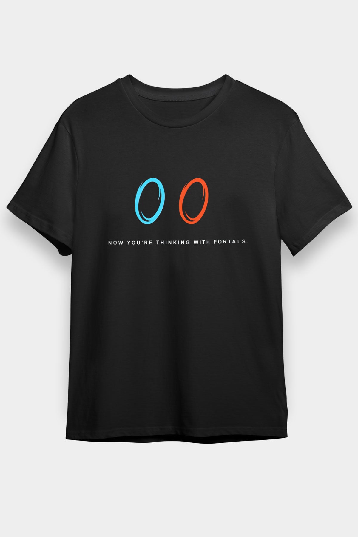 Portal Siyah Unisex Tişört T-Shirt