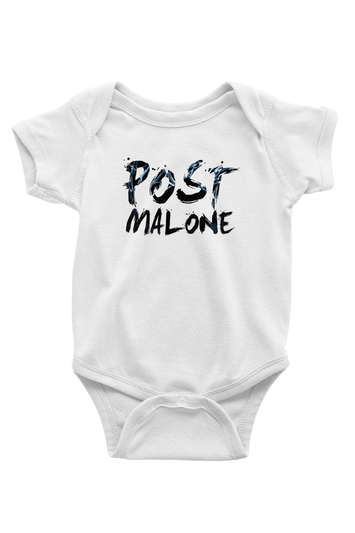 Post Malone Baskılı Beyaz Unisex Bebek Body - Zıbın