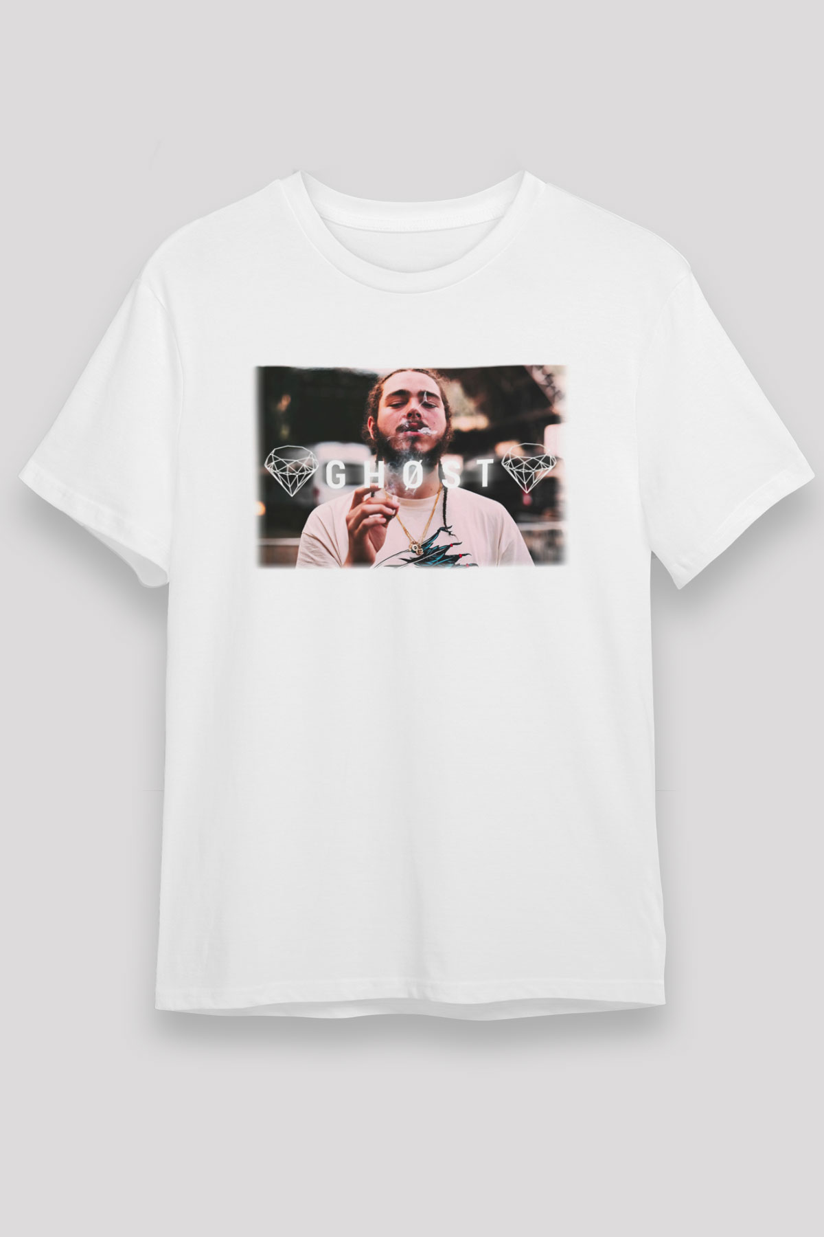 Post Malone Beyaz Unisex Tişört T-Shirt - TişörtFabrikası