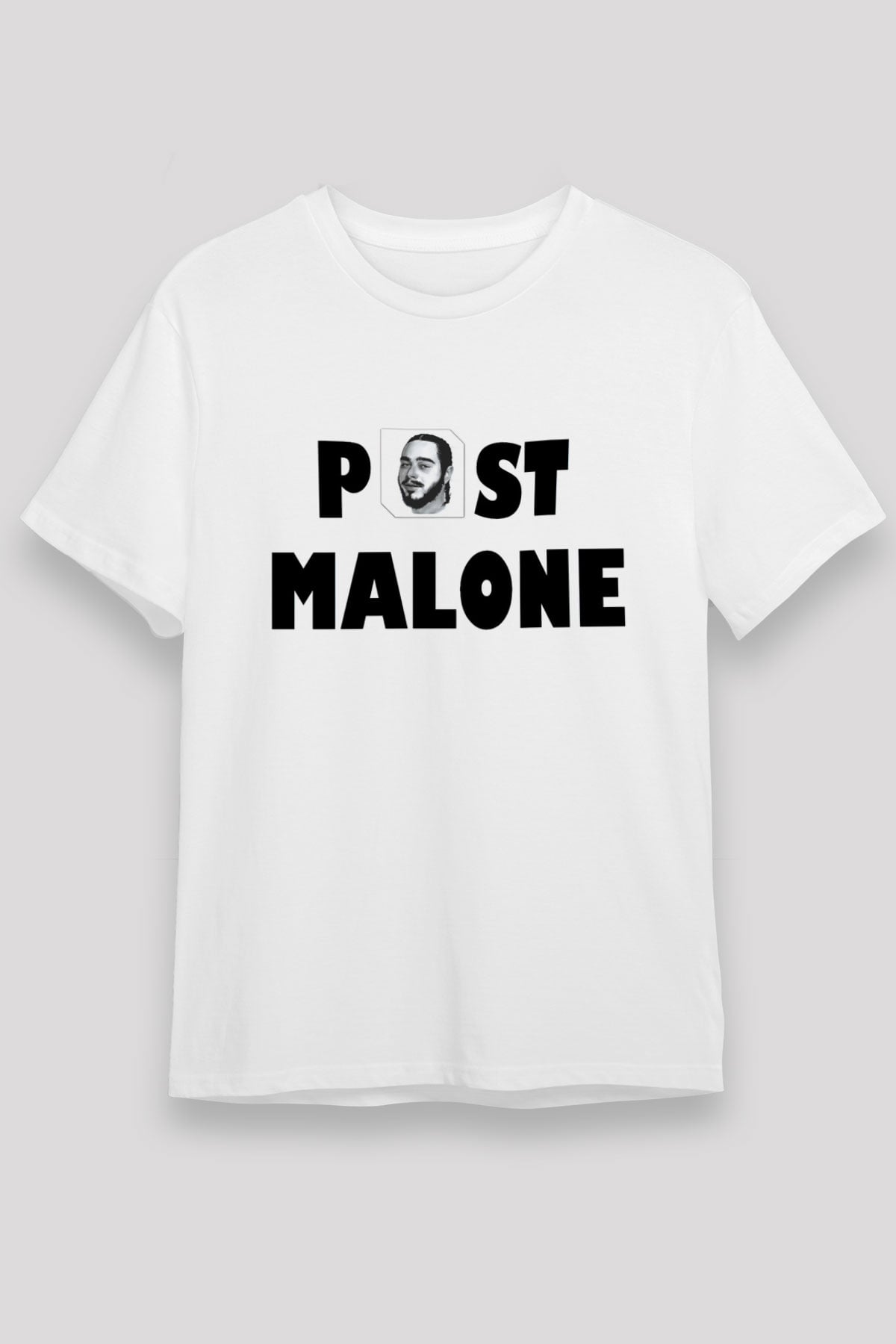 Post Malone Beyaz Unisex Tişört T-Shirt - TişörtFabrikası