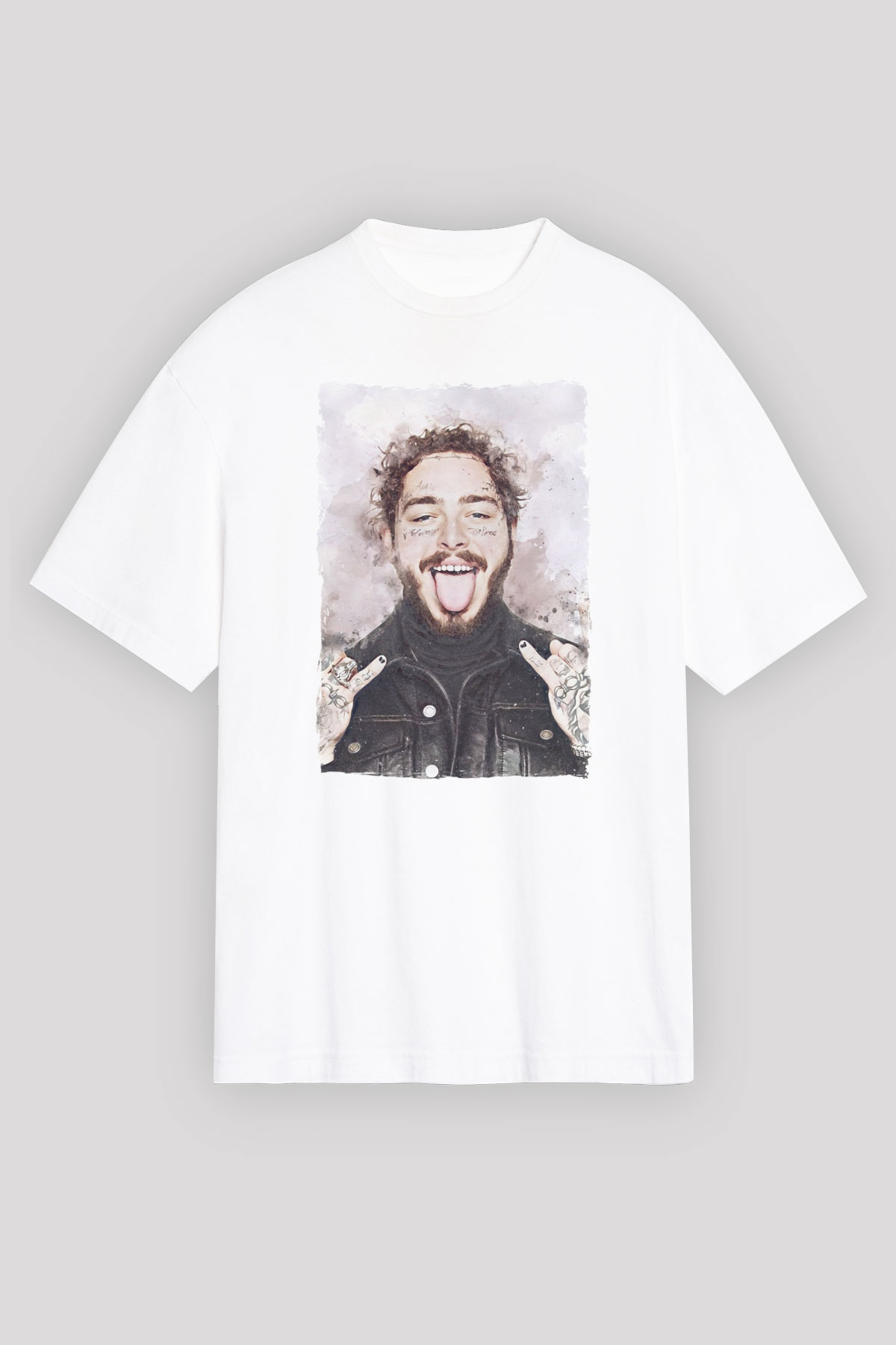 Post Malone Beyaz Unisex Tişört T-Shirt - TişörtFabrikası