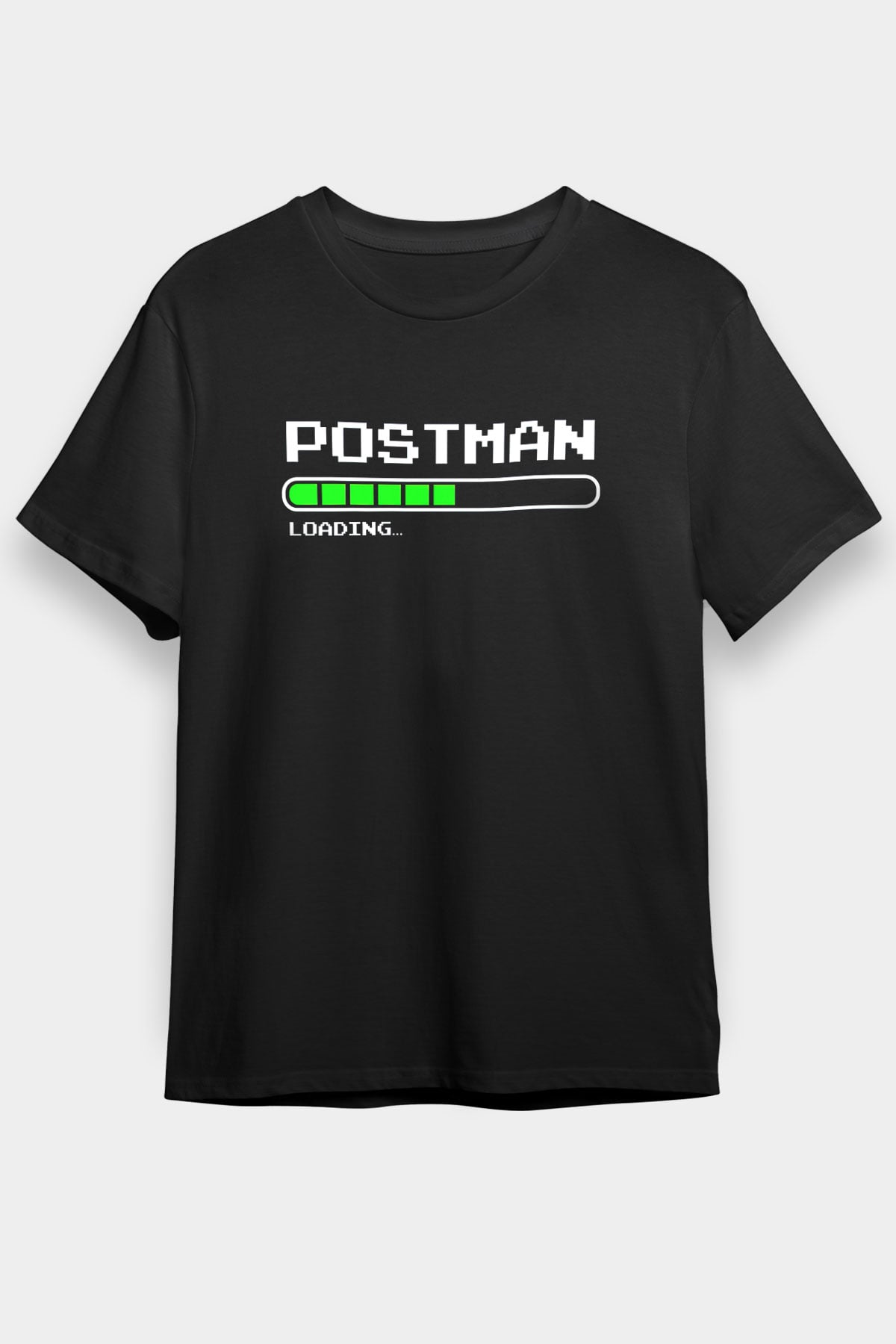 Postacı Siyah Unisex Tişört T-Shirt - TişörtFabrikası