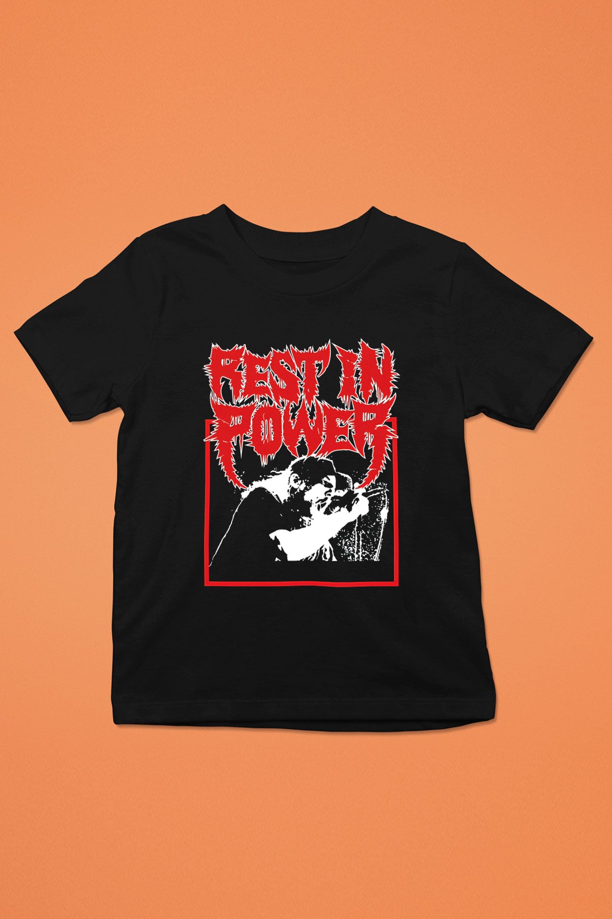 Power Trip Baskılı Unisex Siyah Çocuk Tişört - Tshirt