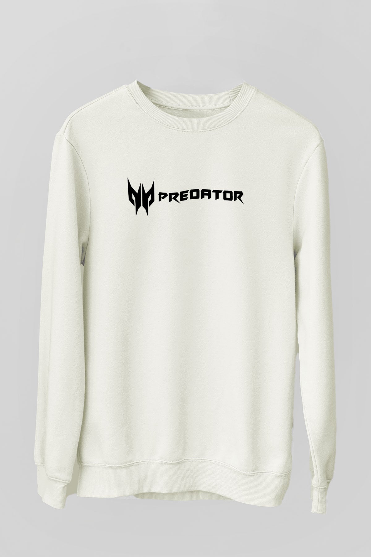 Predator Beyaz Unisex Sweatshirt
