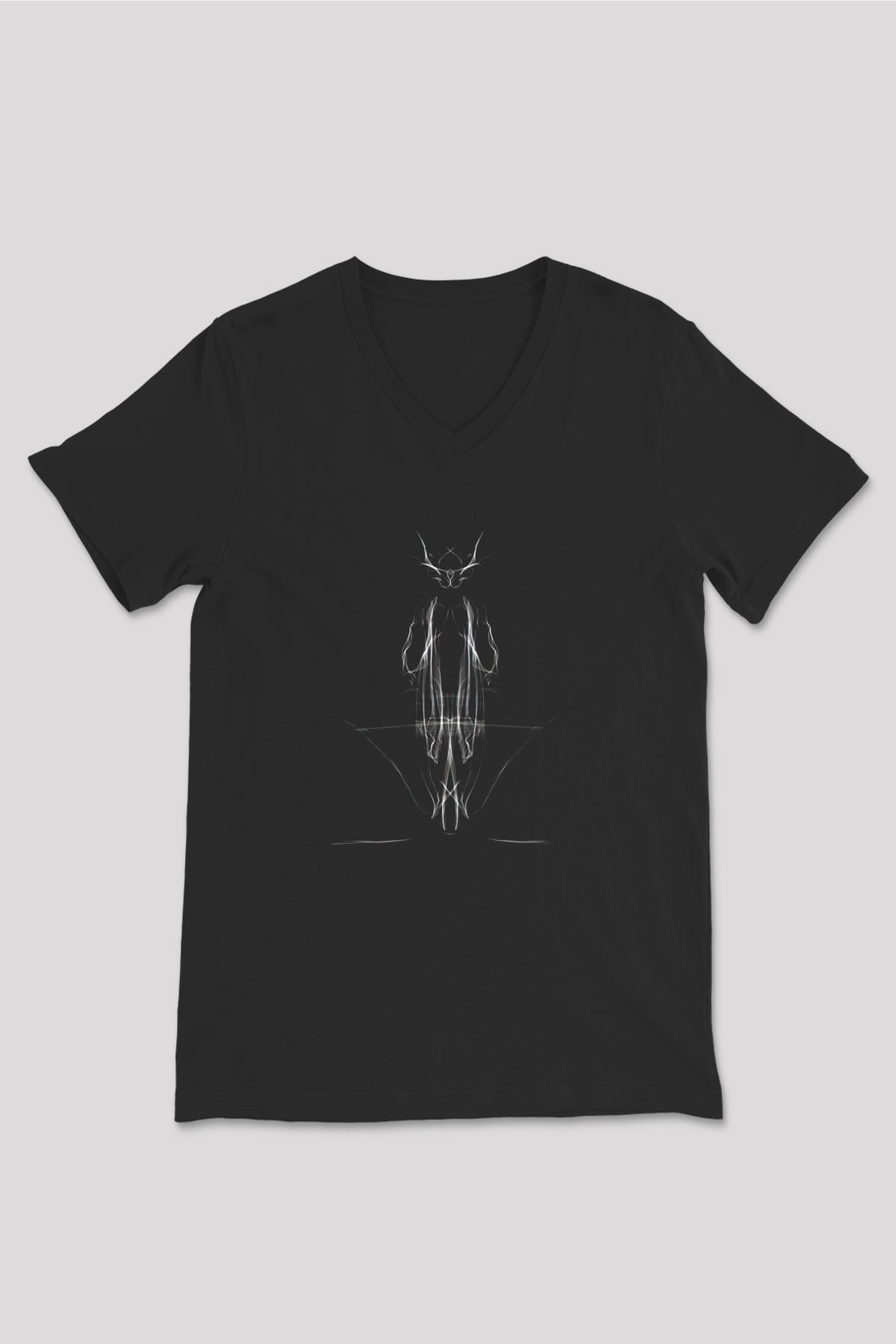 Predator Siyah Unisex V Yaka Tişört T-Shirt