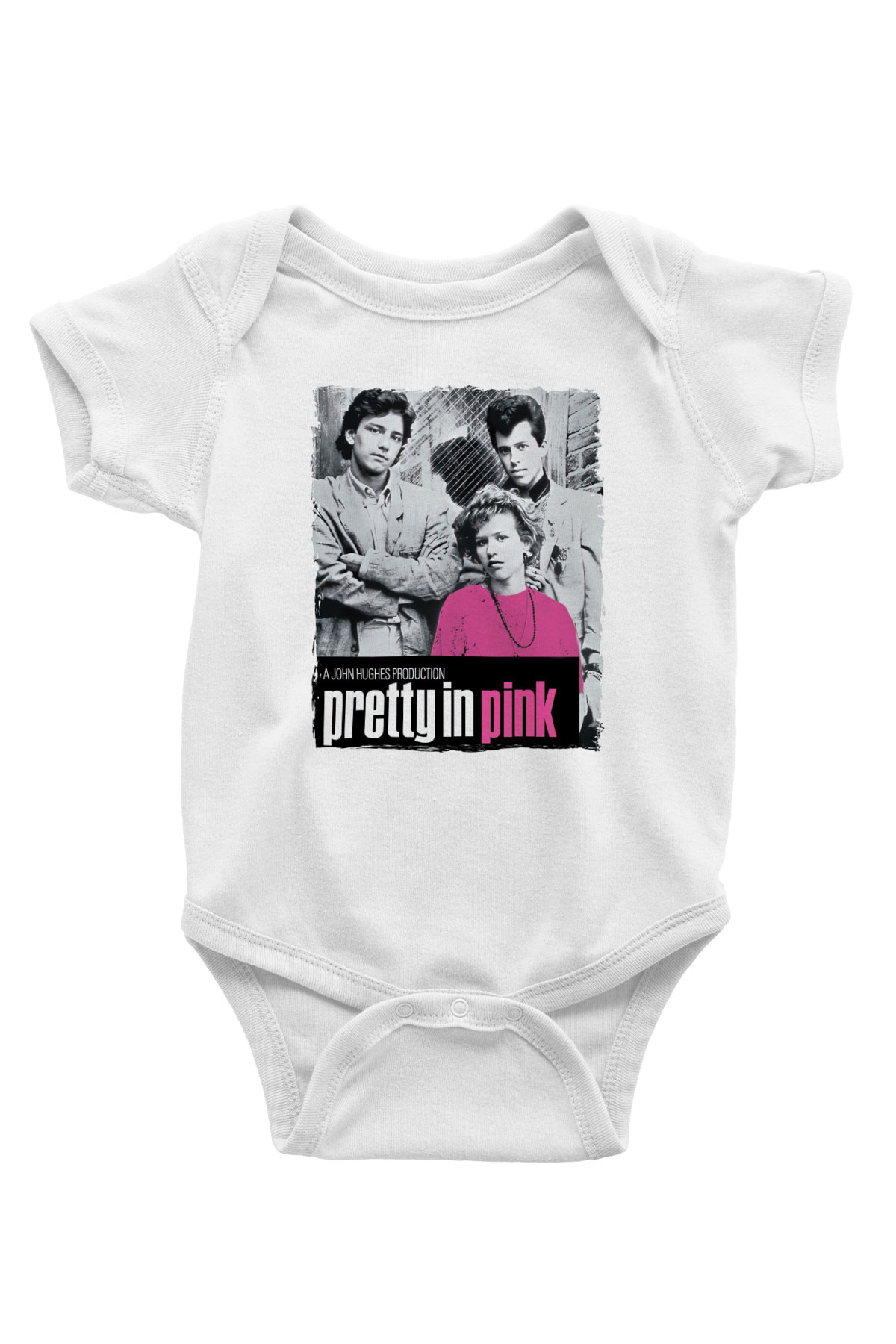 Pretty in Pink Beyaz Bebek Body - Zıbın