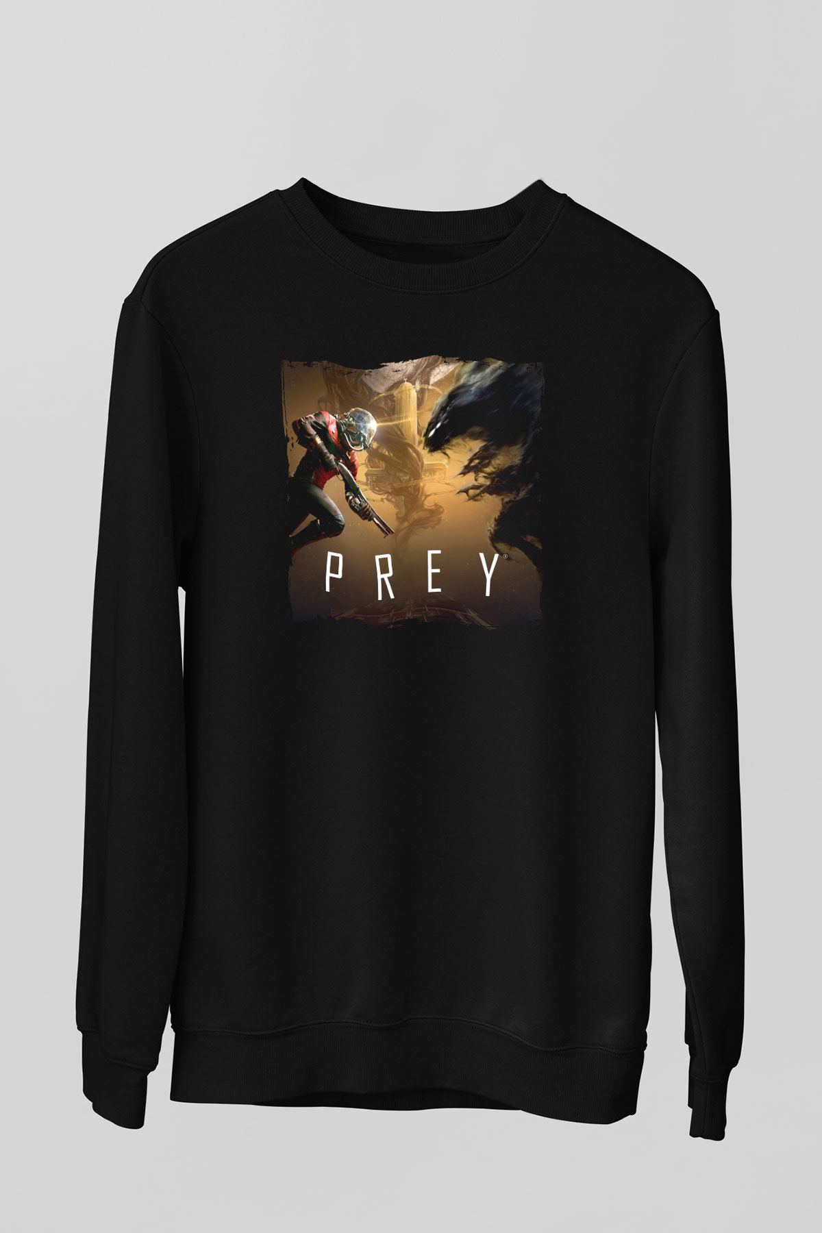 Prey Siyah Unisex Sweatshirt